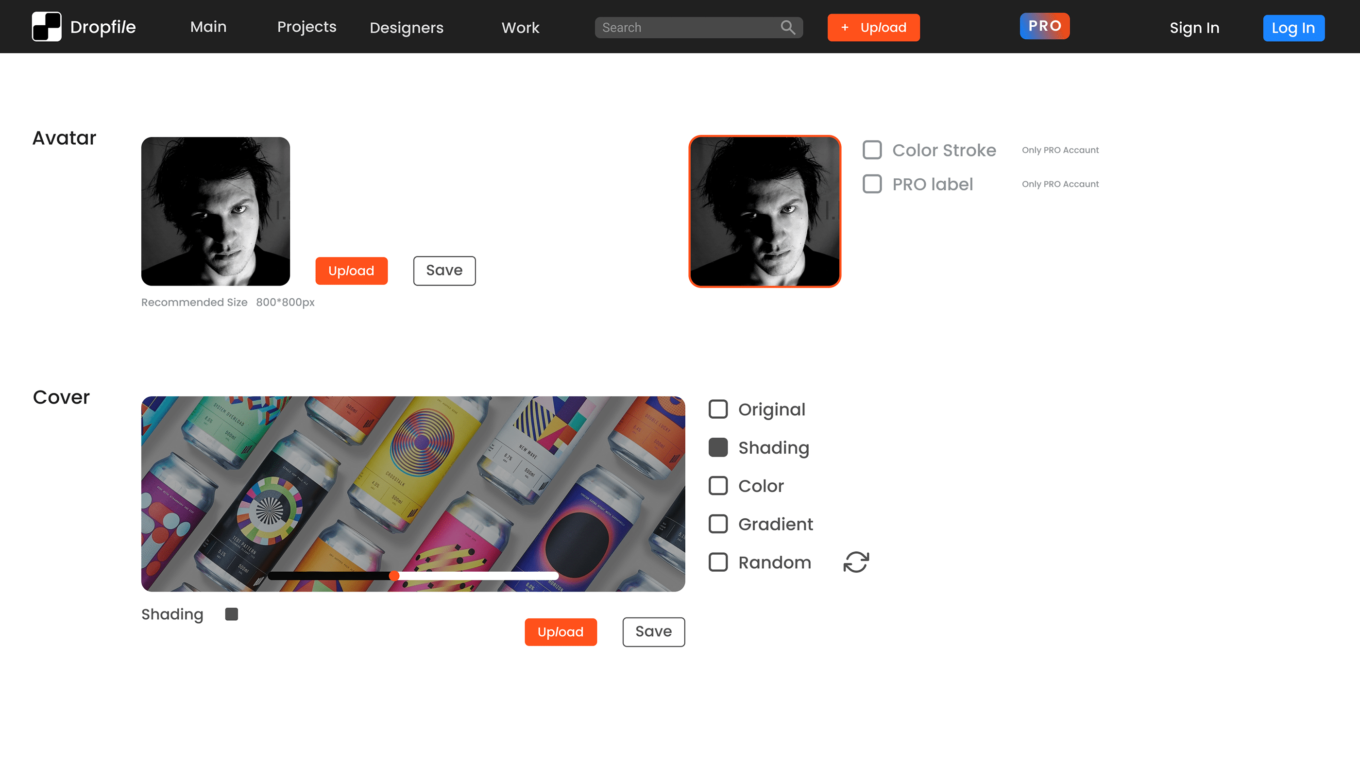 Dropfile — Изображение №10 — Интерфейсы, Брендинг на Dprofile