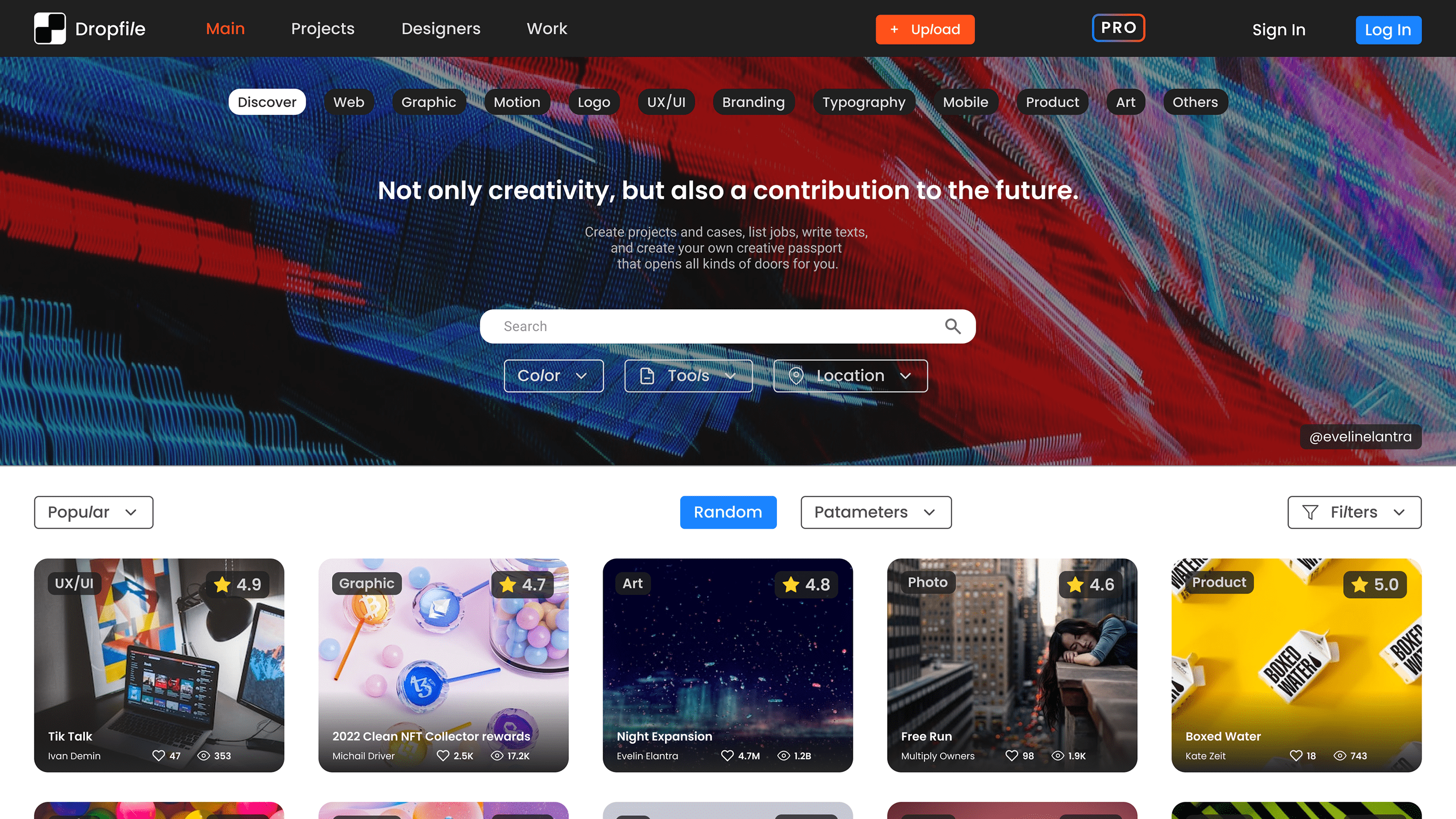 Dropfile — Изображение №7 — Интерфейсы, Брендинг на Dprofile