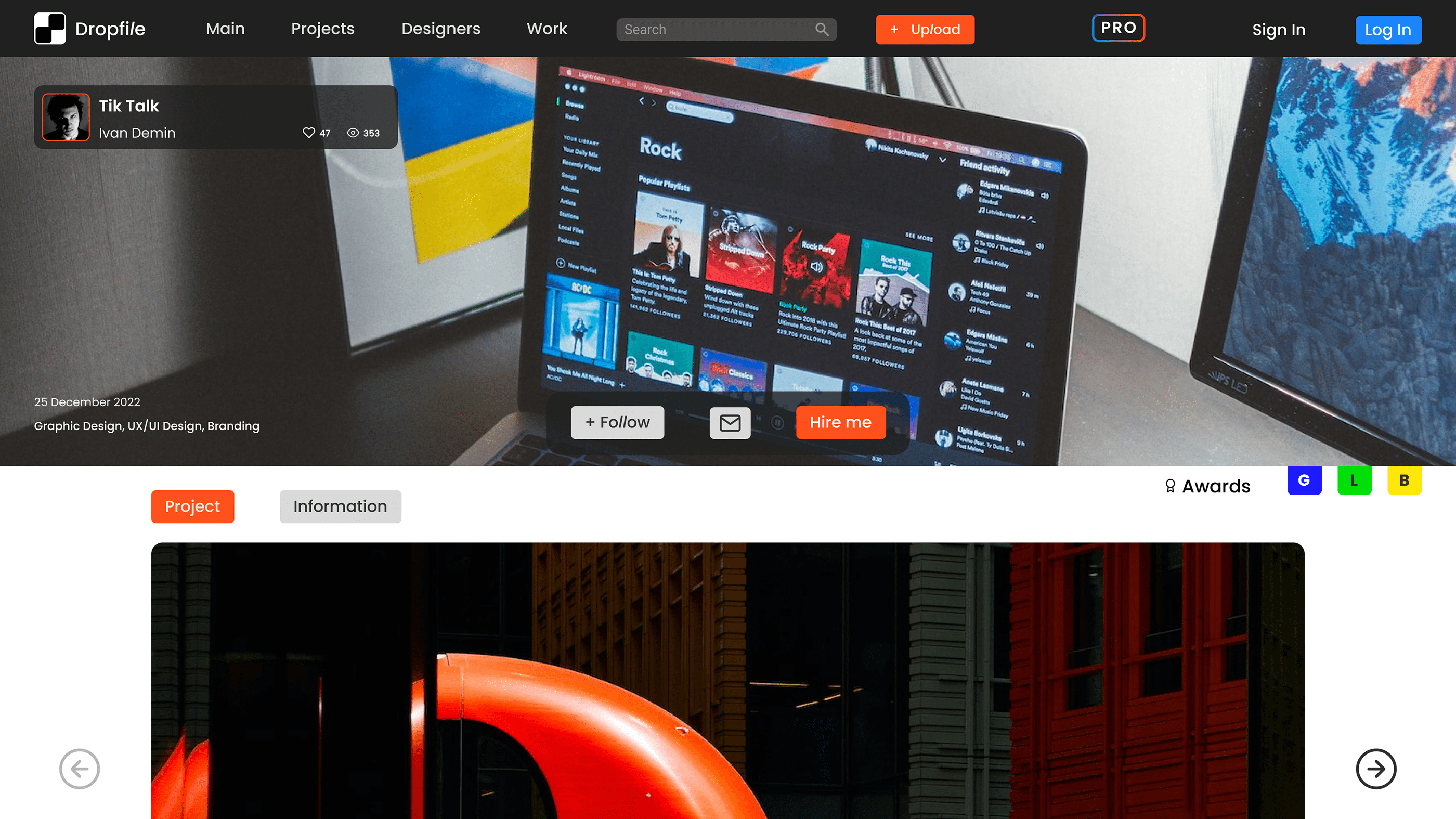 Dropfile — Изображение №4 — Интерфейсы, Брендинг на Dprofile