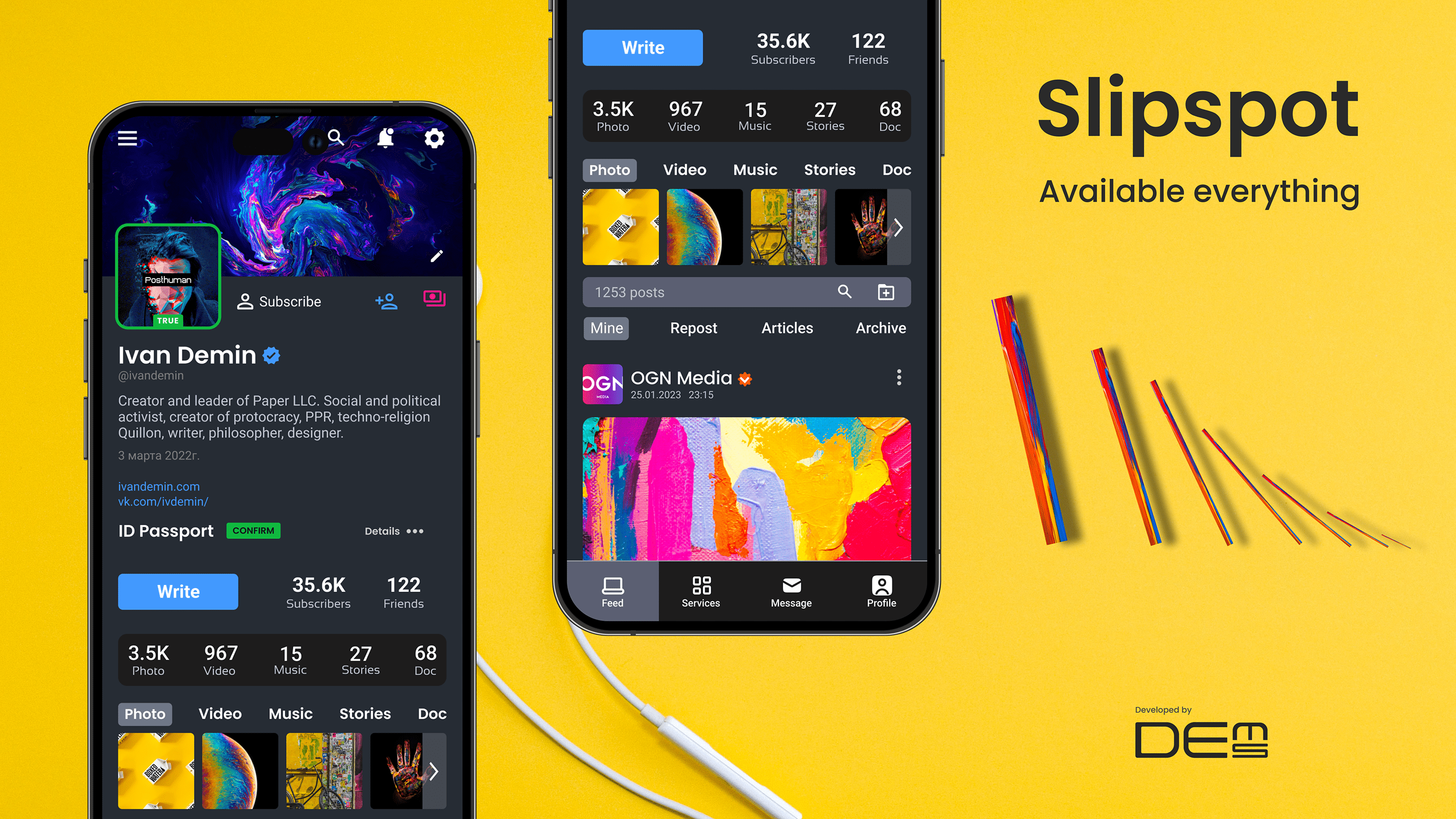 Slipspot (UI mobile app) — Изображение №7 — Интерфейсы, Брендинг на Dprofile