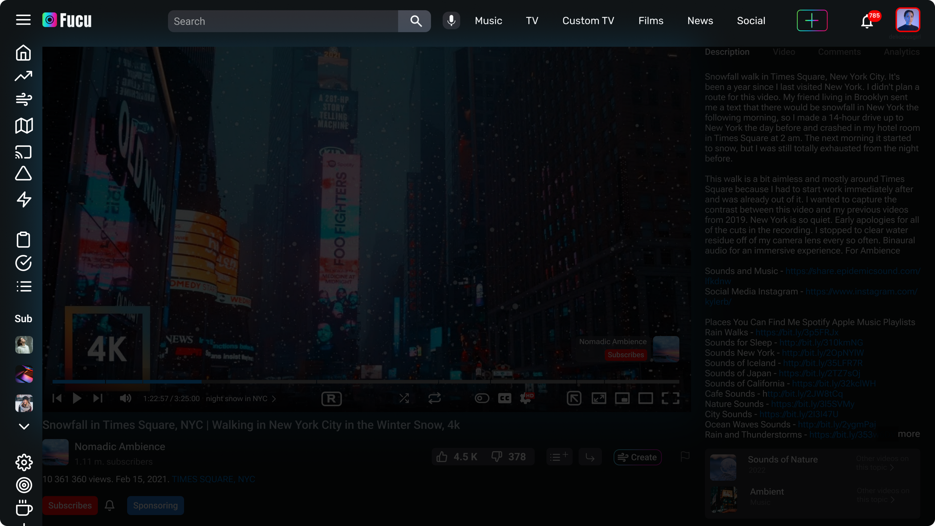 Fucu (UX/UI Design Video app) — Изображение №6 — Интерфейсы, Иллюстрация на Dprofile