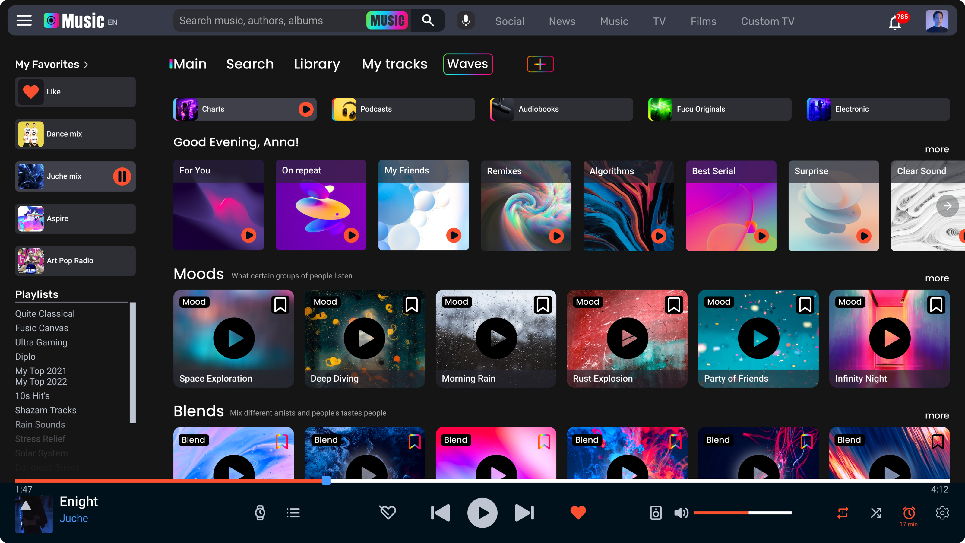 Fucu (UX/UI Design Video app) — Изображение №7 — Интерфейсы, Иллюстрация на Dprofile