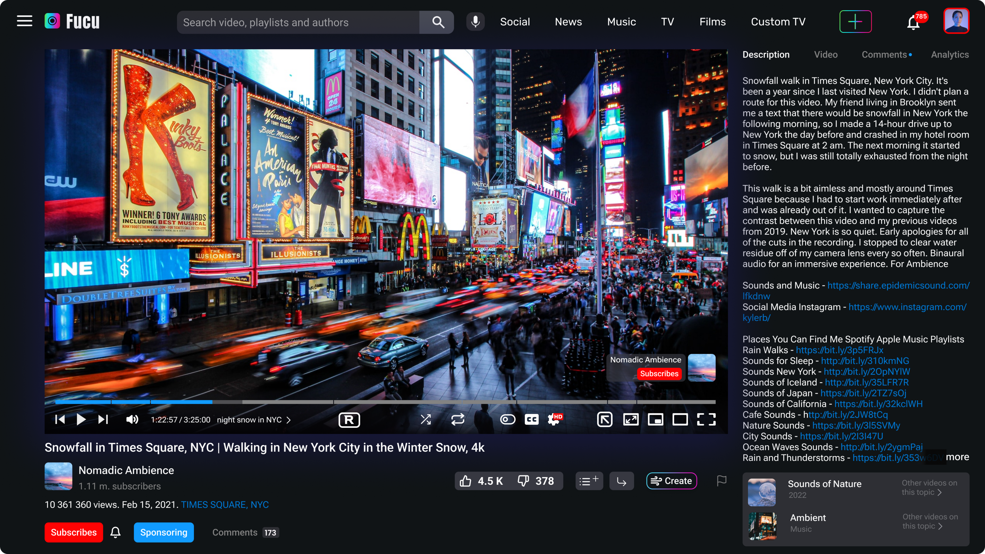 Fucu (UX/UI Design Video app) — Изображение №4 — Интерфейсы, Иллюстрация на Dprofile