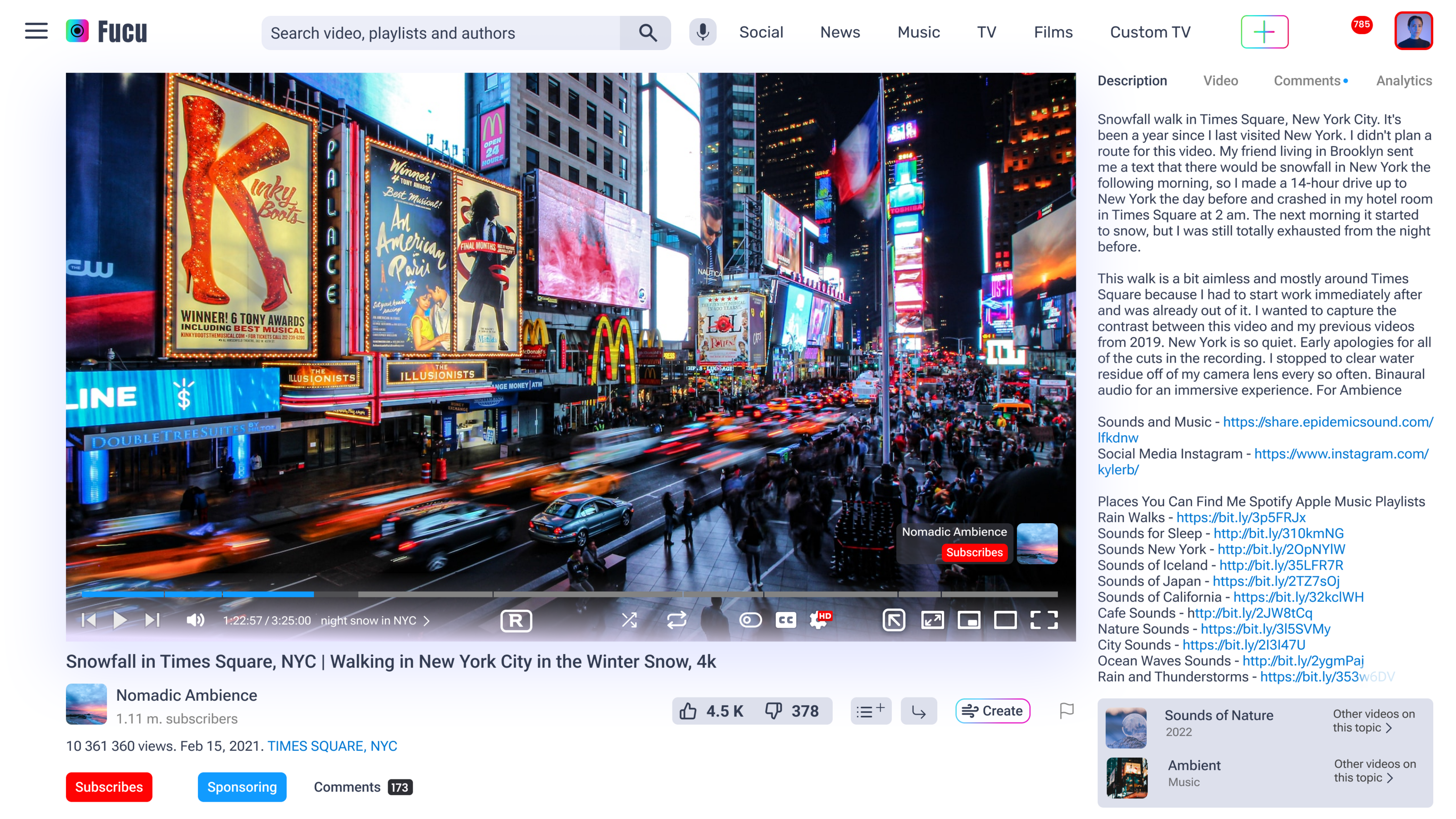Fucu (UX/UI Design Video app) — Изображение №5 — Интерфейсы, Иллюстрация на Dprofile