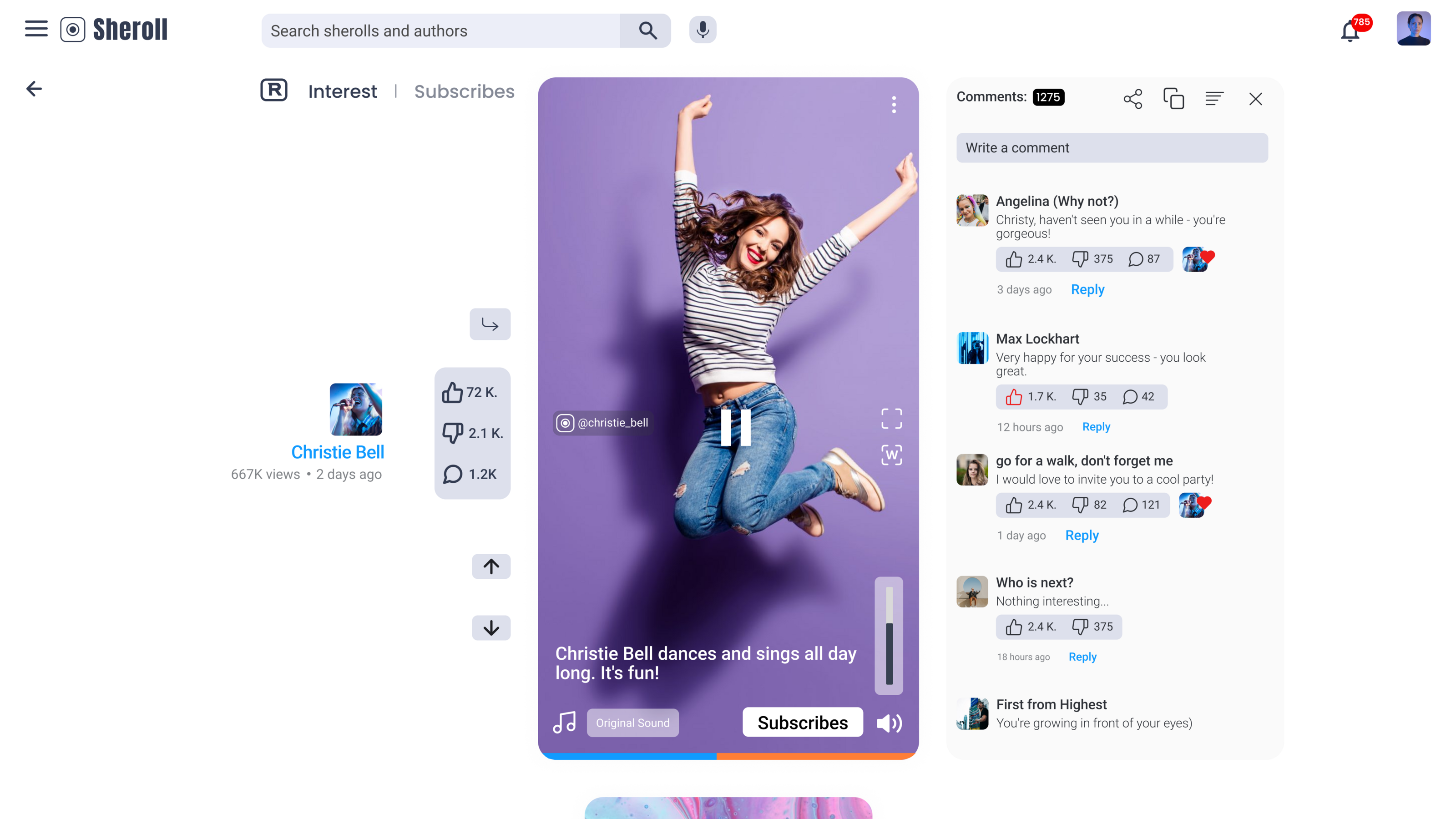 Fucu (UX/UI Design Video app) — Изображение №17 — Интерфейсы, Иллюстрация на Dprofile