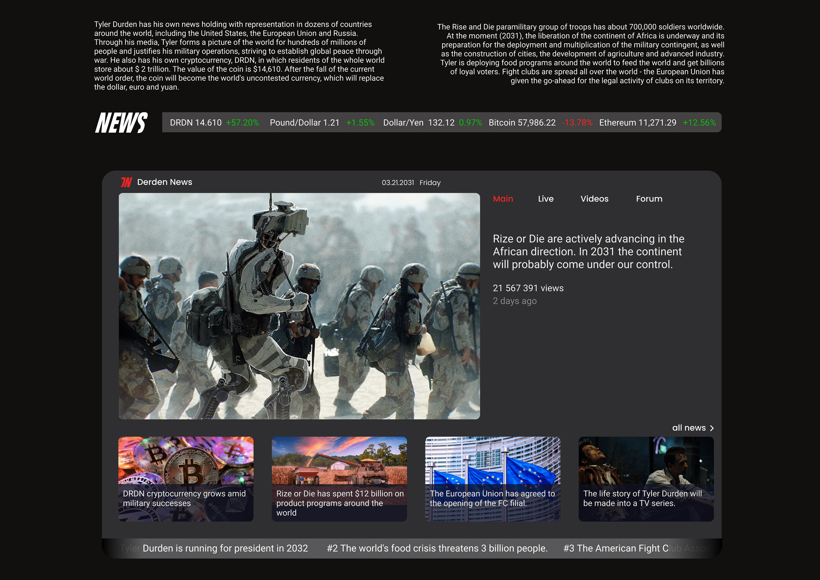 Derden Corp (Web & Brand) — Изображение №9 — Интерфейсы, Иллюстрация на Dprofile