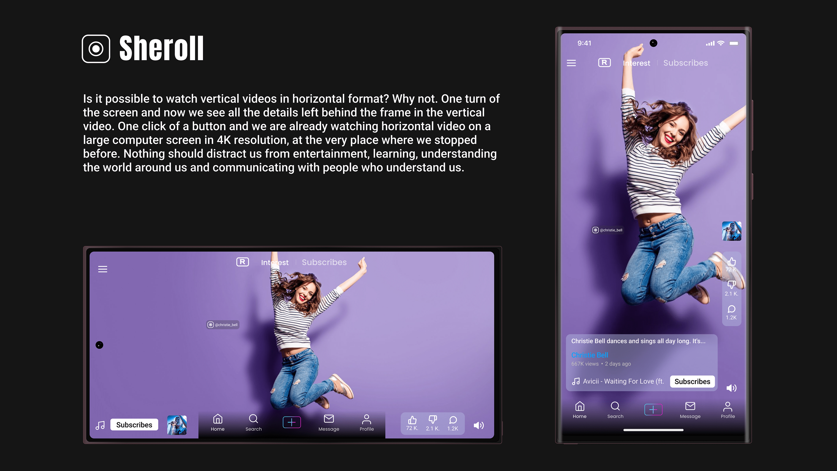 Sheroll (UX Case Web app ) — Изображение №3 — Интерфейсы, Маркетинг на Dprofile