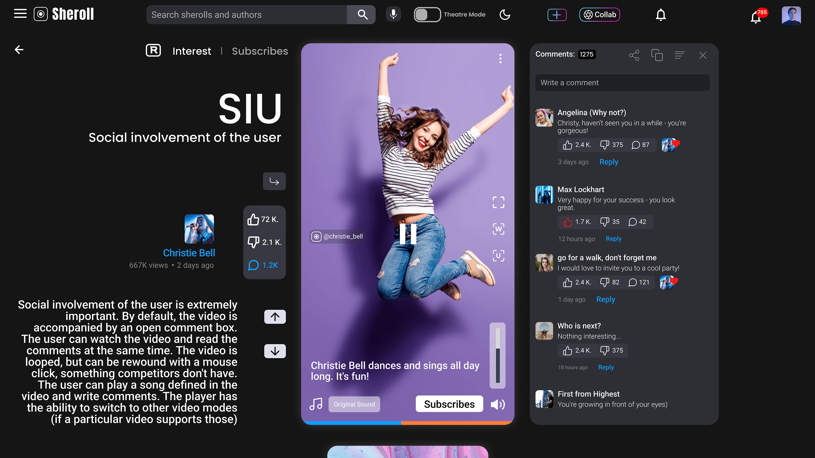 Sheroll (UX Case Web app ) — Изображение №12 — Интерфейсы, Маркетинг на Dprofile