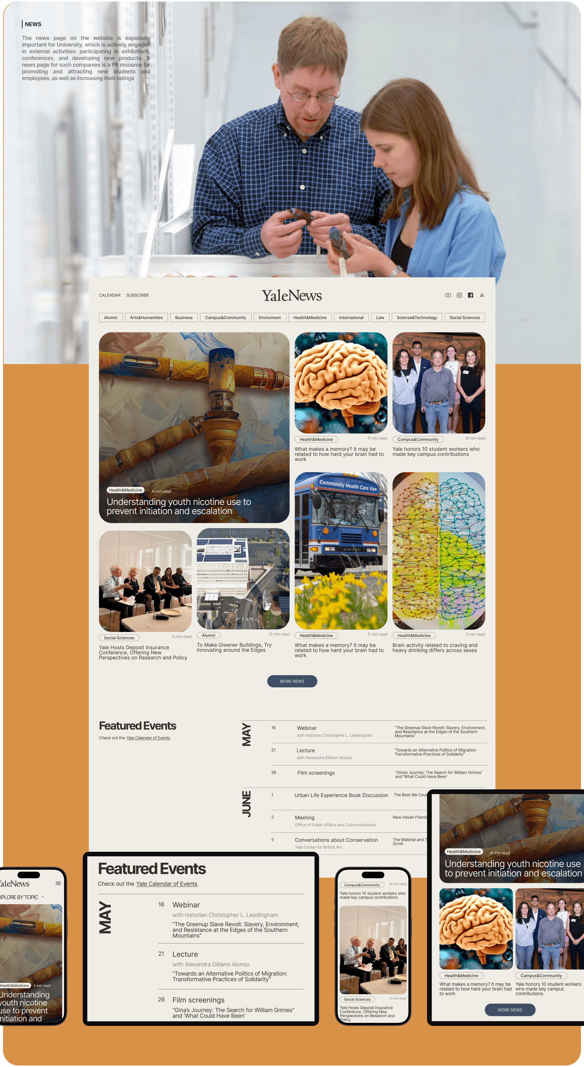 Университет YALE - Редизайн сайта — Изображение №11 — Интерфейсы на Dprofile