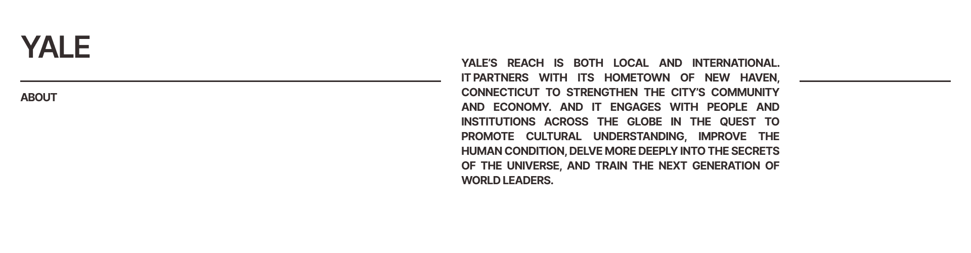 Университет YALE - Редизайн сайта — Изображение №2 — Интерфейсы на Dprofile