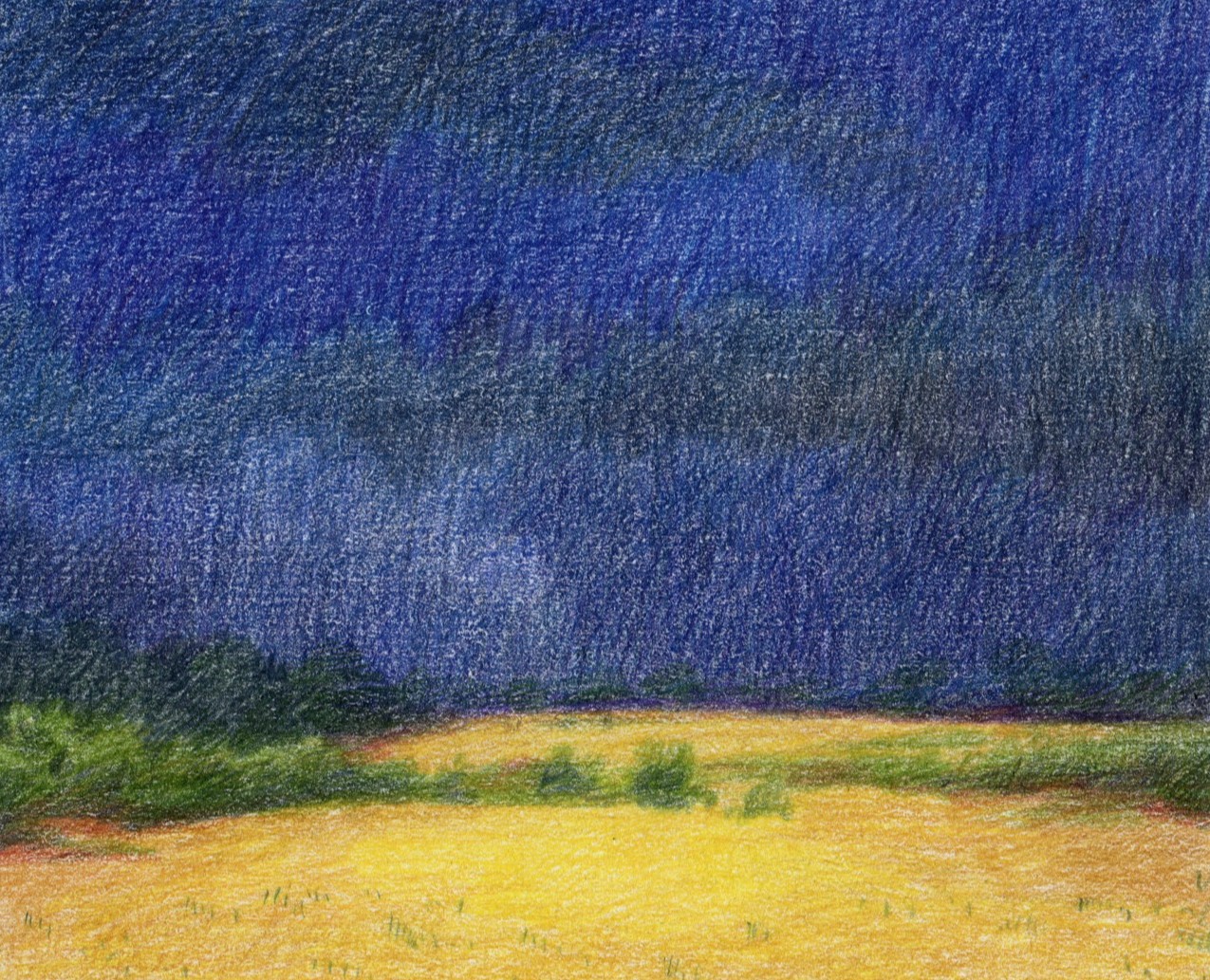 Цветные карандаши-Графика на бумаге — Иллюстрация на Dprofile