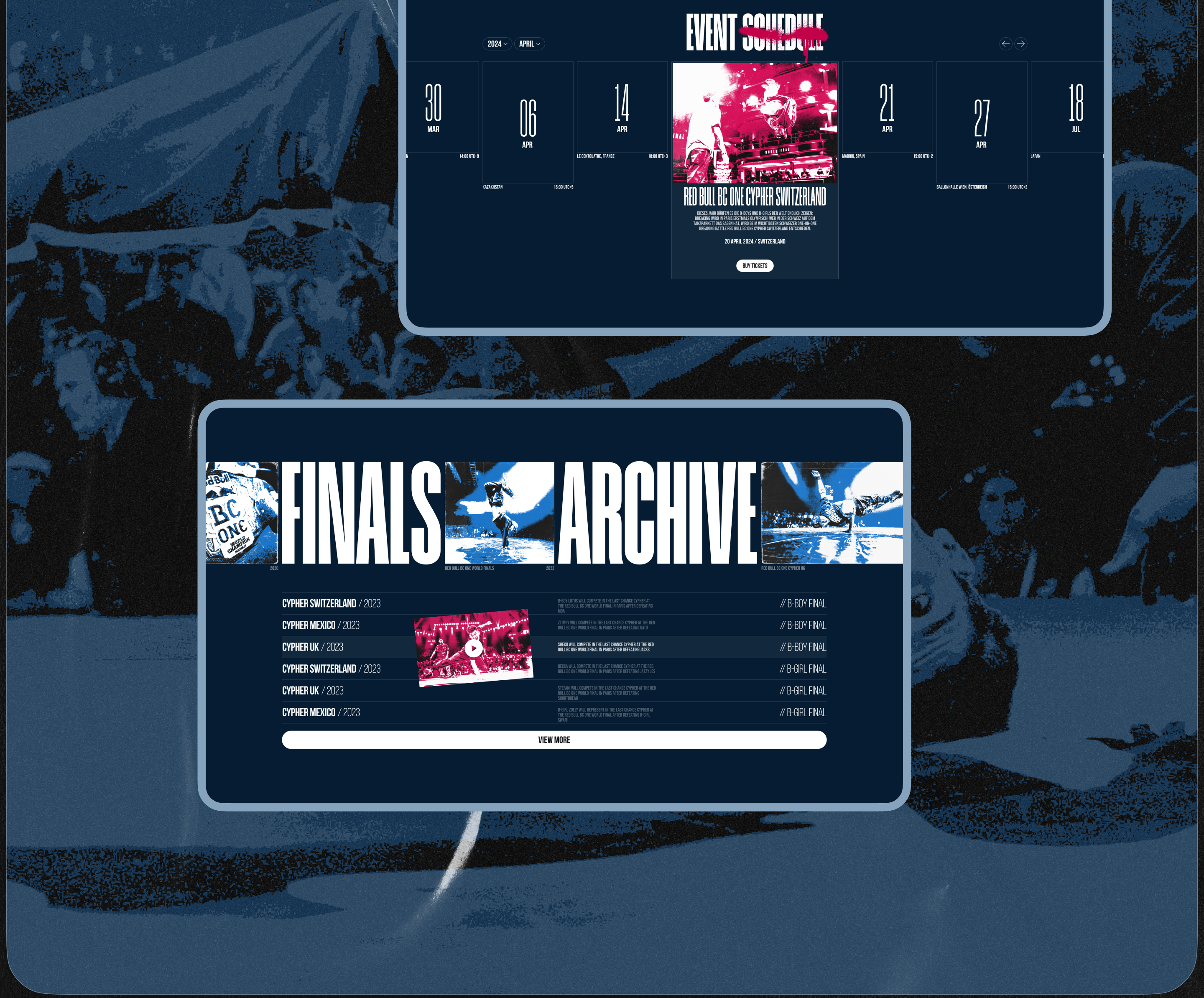 Red Bull BC One | Website Redesign — Изображение №5 — Интерфейсы, Брендинг на Dprofile