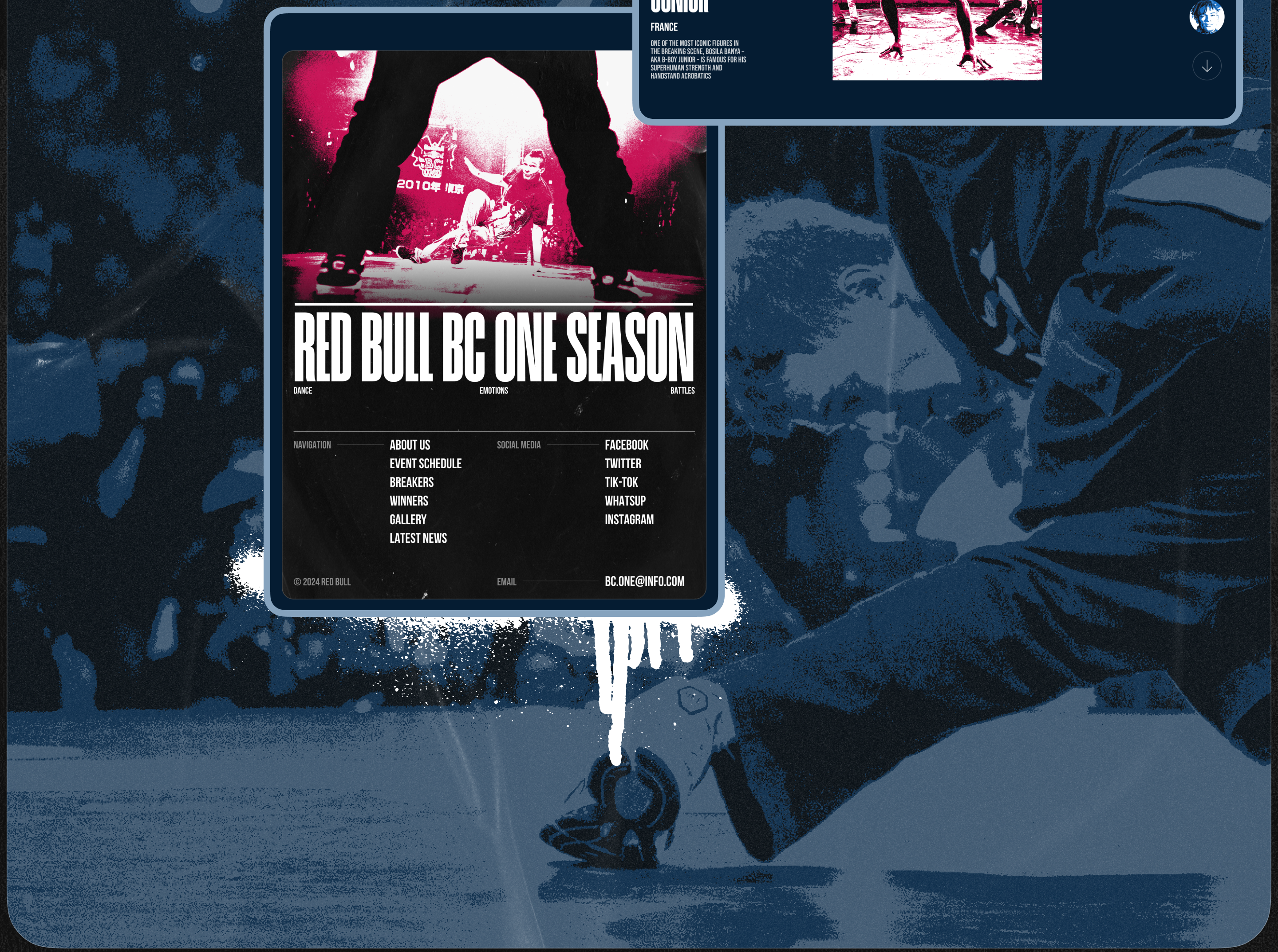 Red Bull BC One | Website Redesign — Изображение №11 — Интерфейсы, Брендинг на Dprofile