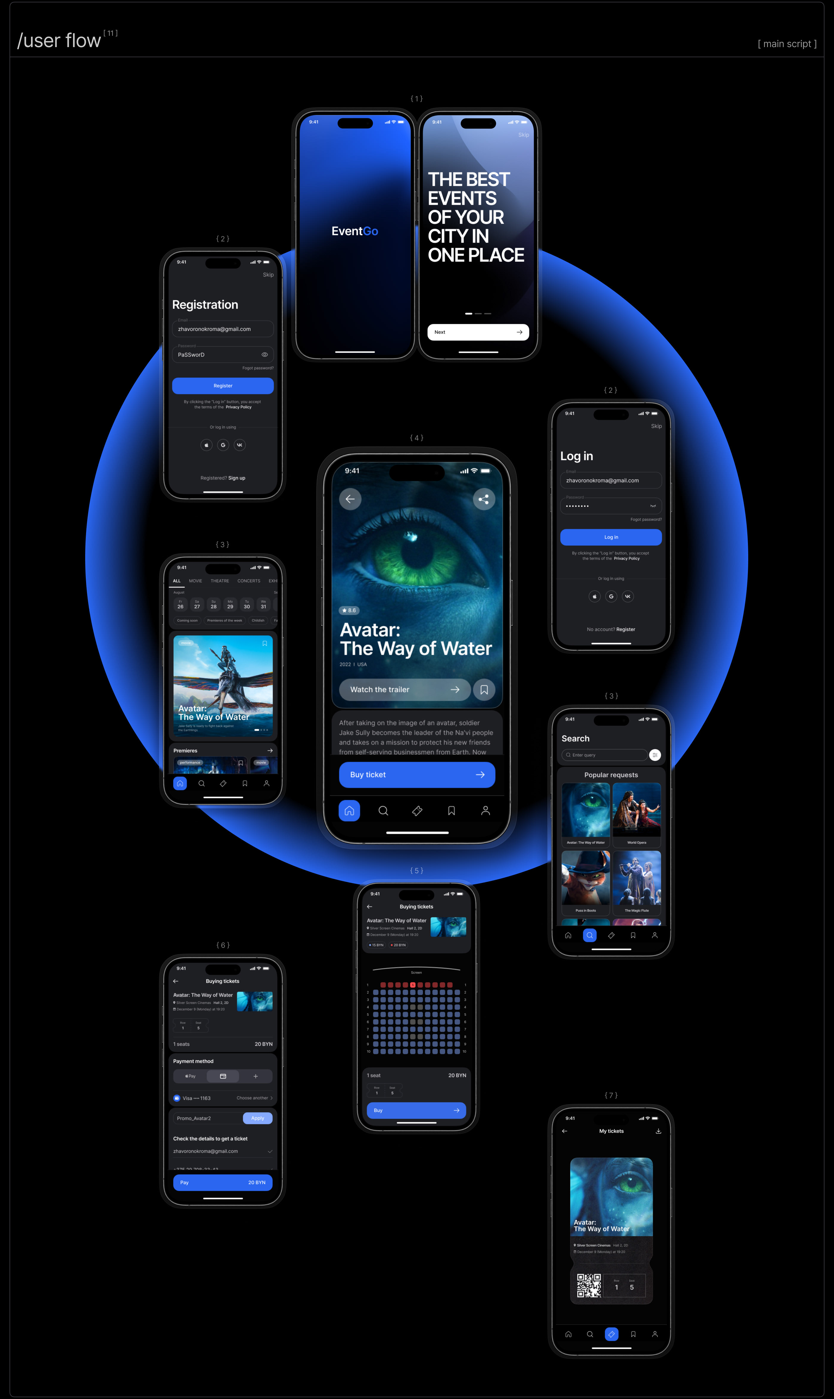 EventGo | Online Afisha App — Изображение №13 — Интерфейсы на Dprofile