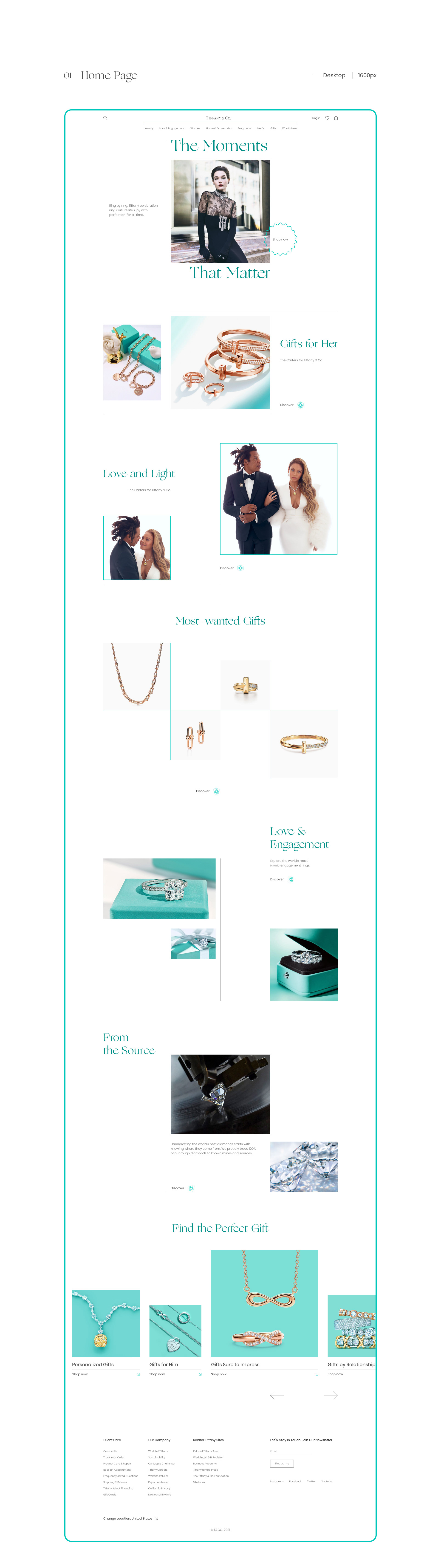 Tiffany&Co — Redesign Website — Изображение №2 — Интерфейсы на Dprofile