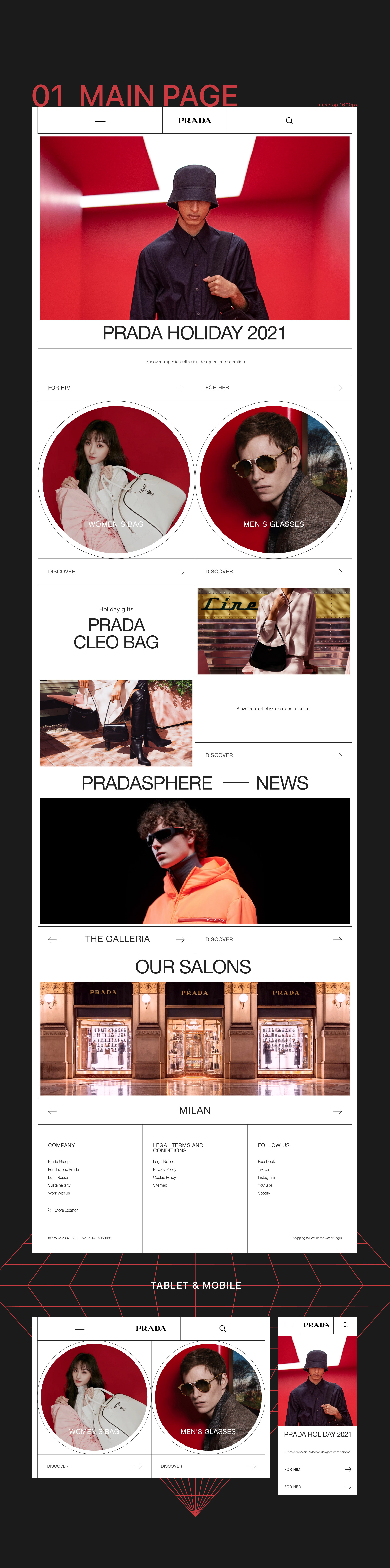 Prada — redesign website — Изображение №3 — Интерфейсы на Dprofile