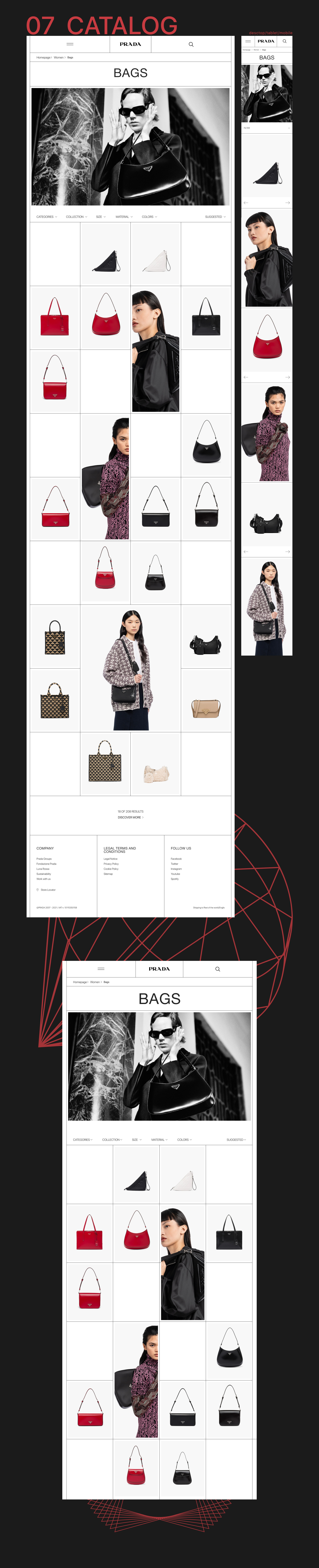 Prada — redesign website — Изображение №10 — Интерфейсы на Dprofile