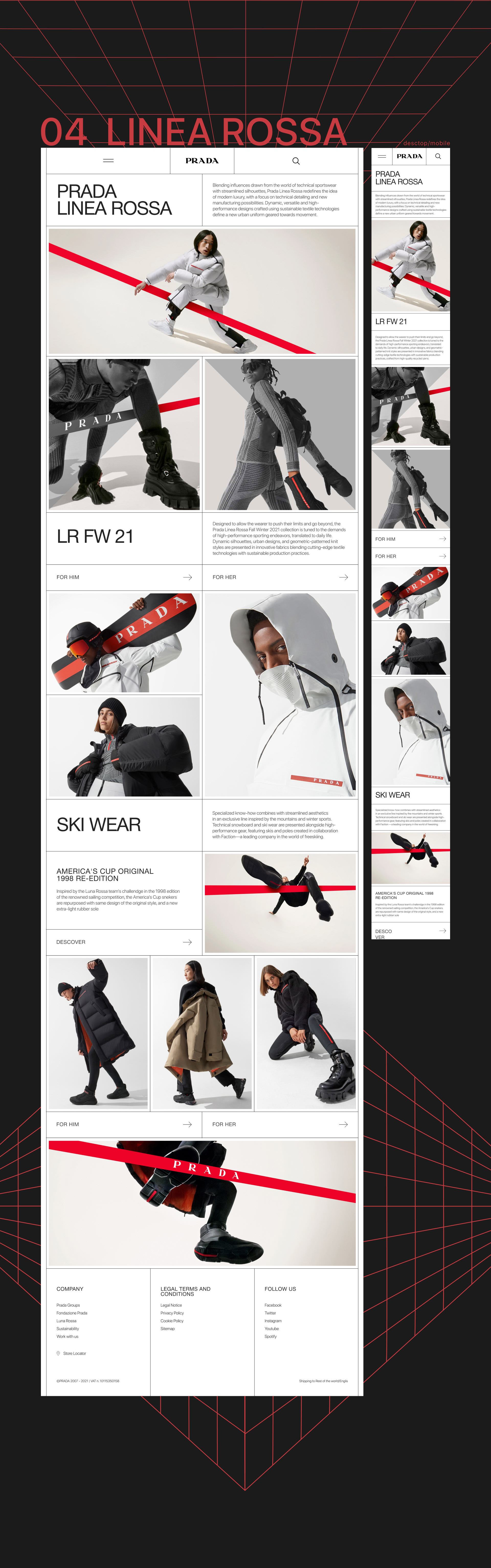 Prada — redesign website — Изображение №7 — Интерфейсы на Dprofile