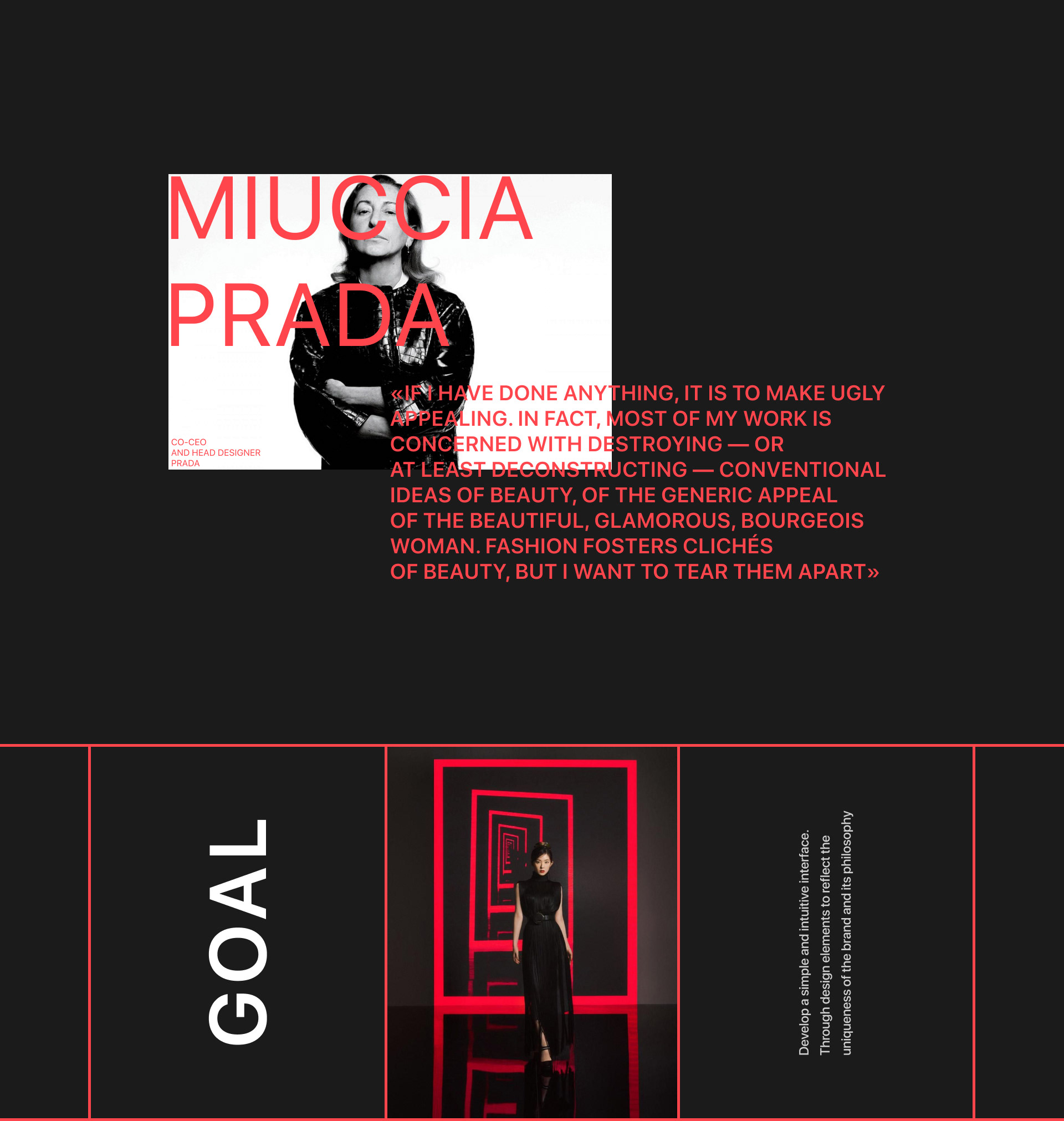 Prada — redesign website — Изображение №2 — Интерфейсы на Dprofile