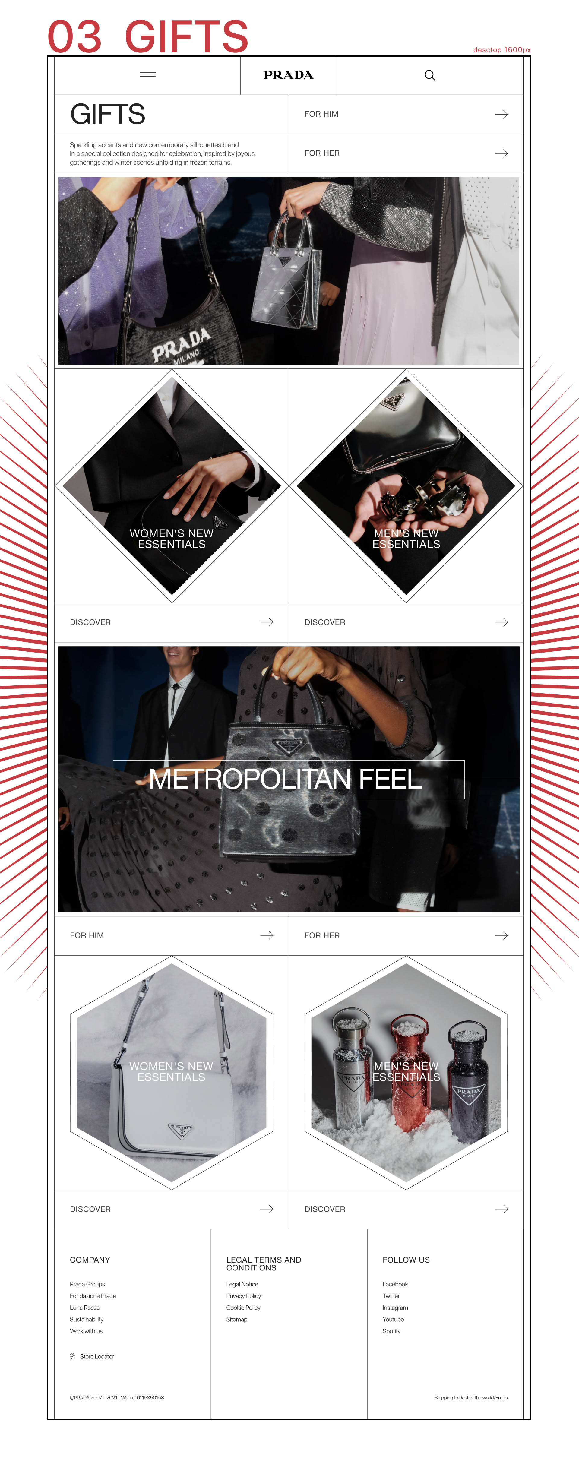 Prada — redesign website — Изображение №5 — Интерфейсы на Dprofile