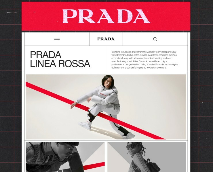Prada — redesign website — Интерфейсы на Dprofile