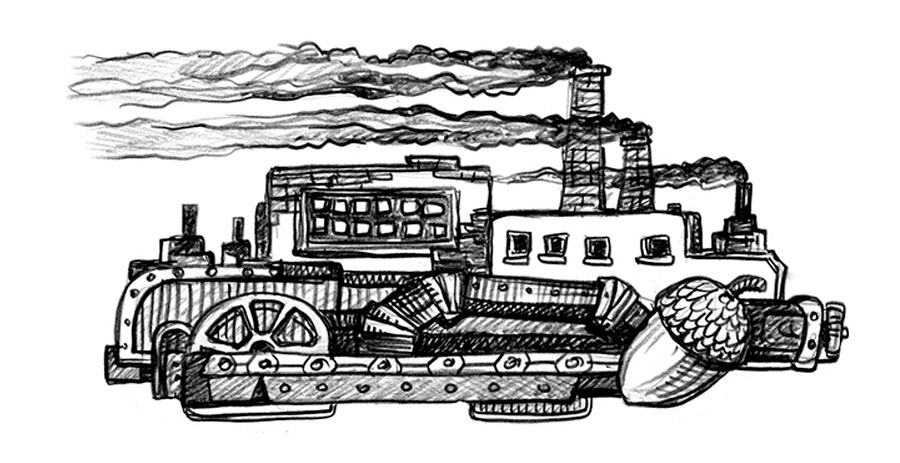 Illustrations for the book "Factory". — Изображение №12 — Иллюстрация, Графика на Dprofile