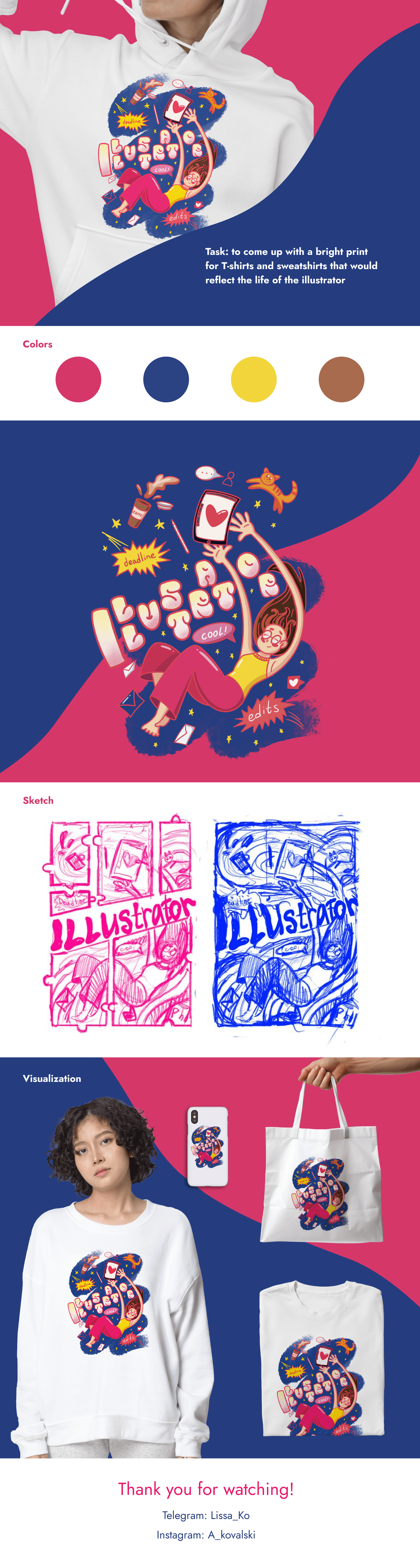 Print for clothes — Изображение №1 — Иллюстрация, Маркетинг на Dprofile