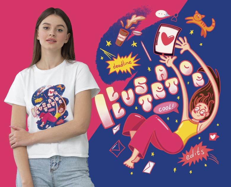 Print for clothes — Иллюстрация, Маркетинг на Dprofile