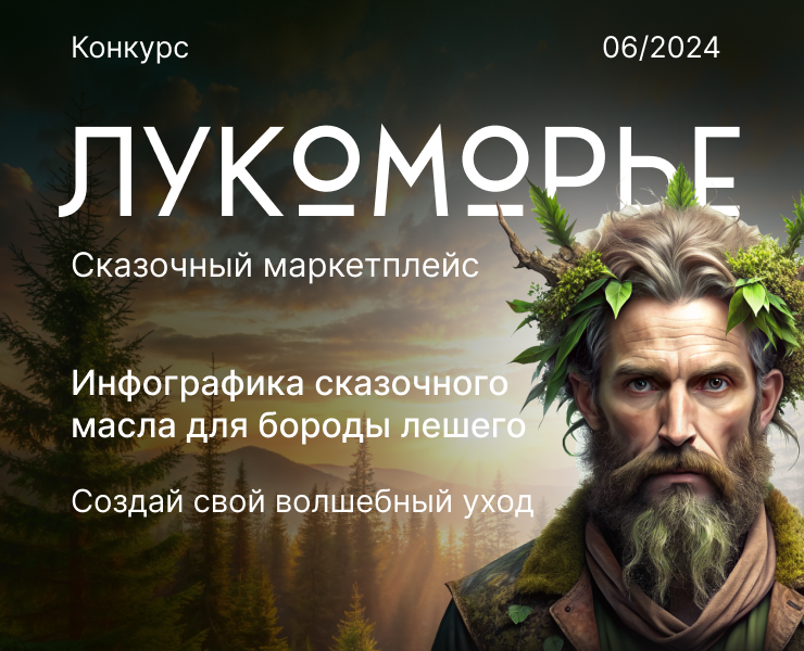 Сказочное масло для бороды лешего — Иллюстрация, Маркетинг на Dprofile