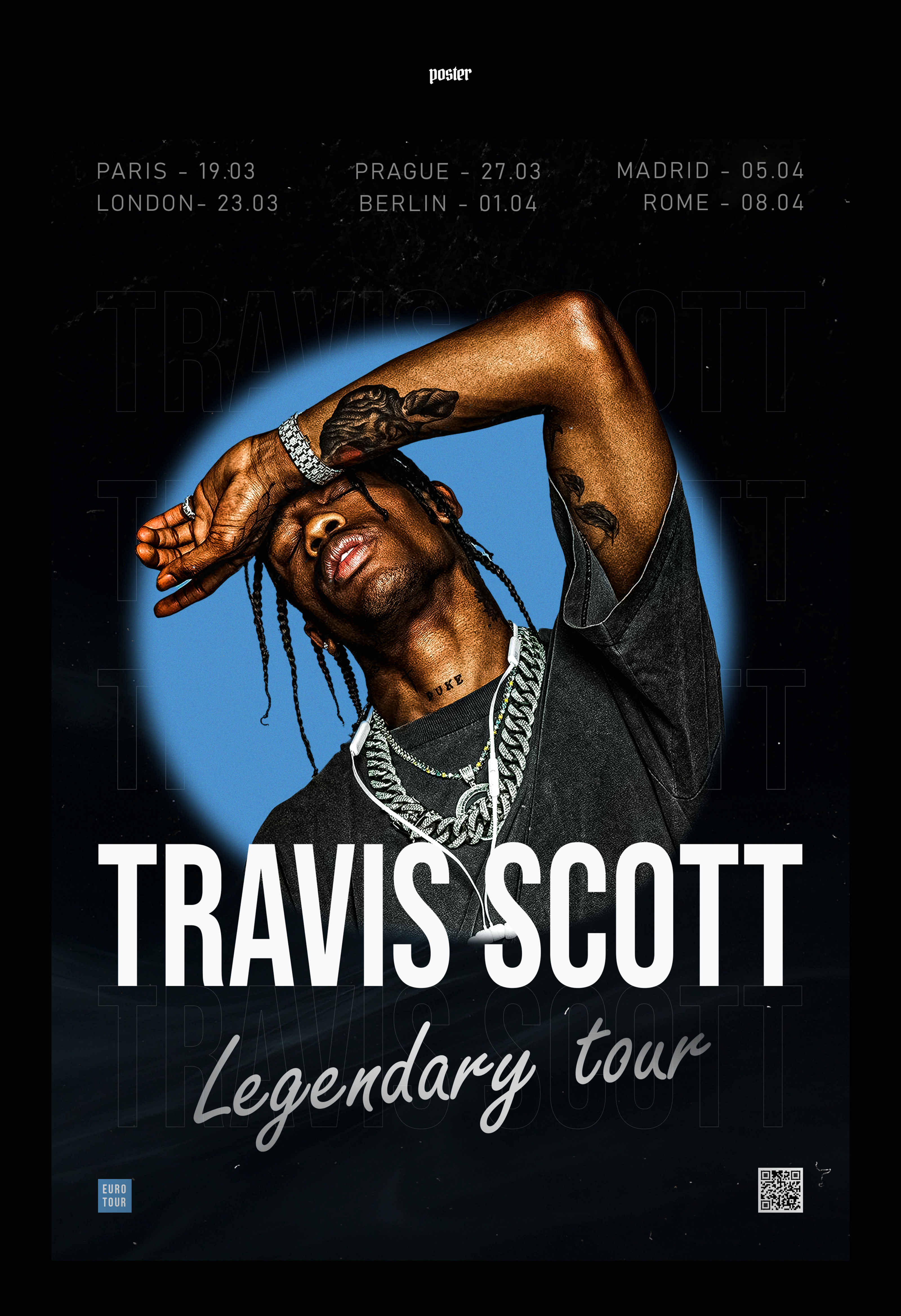 Travis Scott Tour Poster — Изображение №1 — Графика на Dprofile