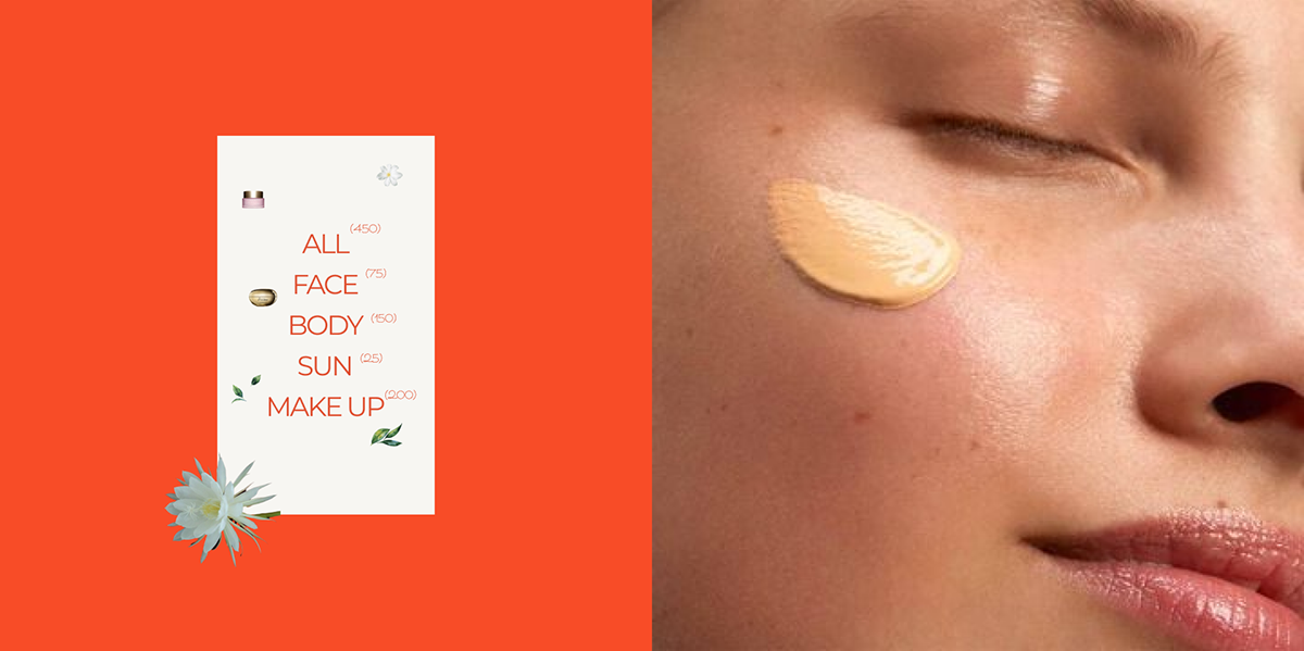 КОРПОРАТИВНЫЙ САЙТ - CLARINS — Изображение №2 — Интерфейсы, Графика на Dprofile