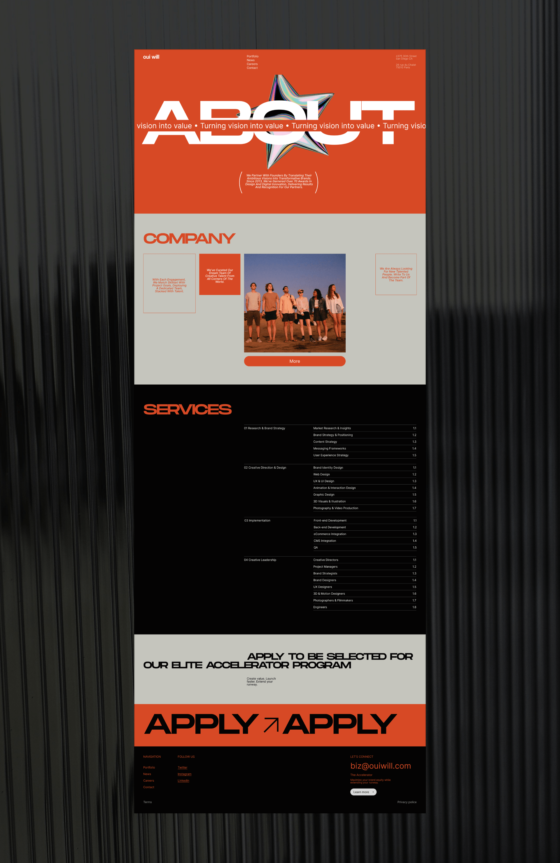 Digital agency - OUI WILL — Изображение №7 — Интерфейсы, Графика на Dprofile