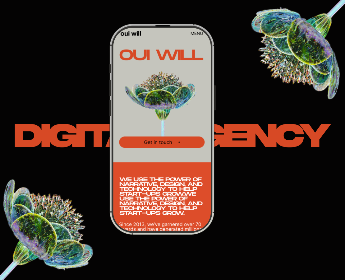 Digital agency - OUI WILL — Интерфейсы, Графика на Dprofile