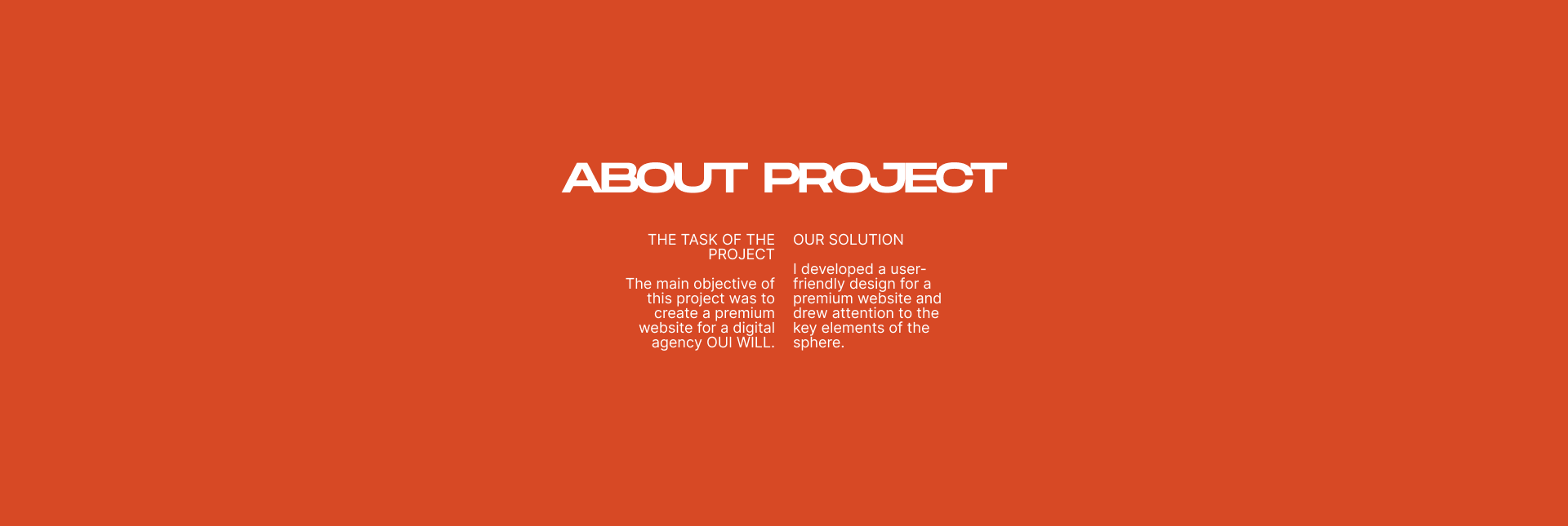 Digital agency - OUI WILL — Изображение №2 — Интерфейсы, Графика на Dprofile