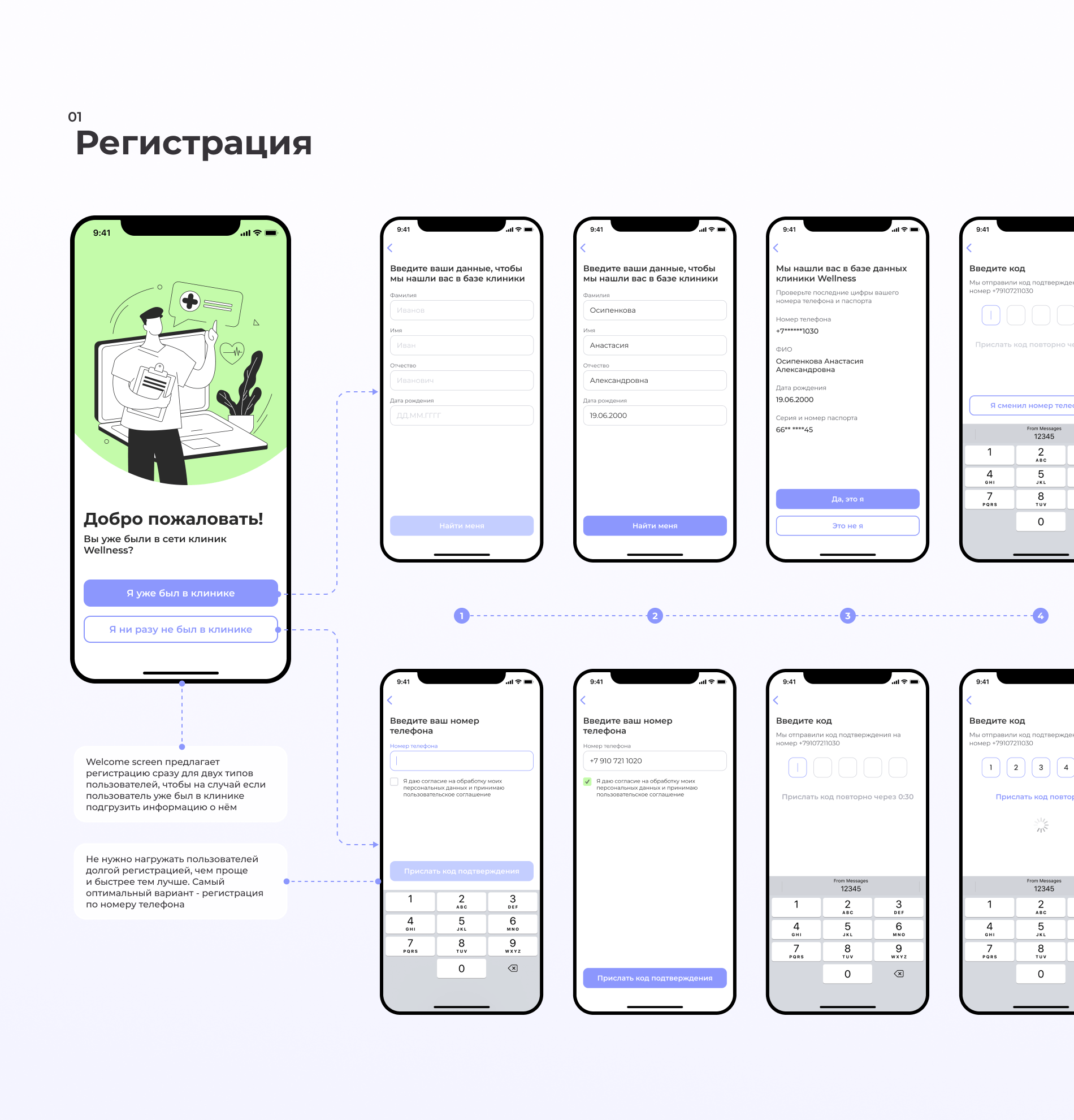 UX/UI Case study - Medical App — Изображение №10 — Интерфейсы на Dprofile