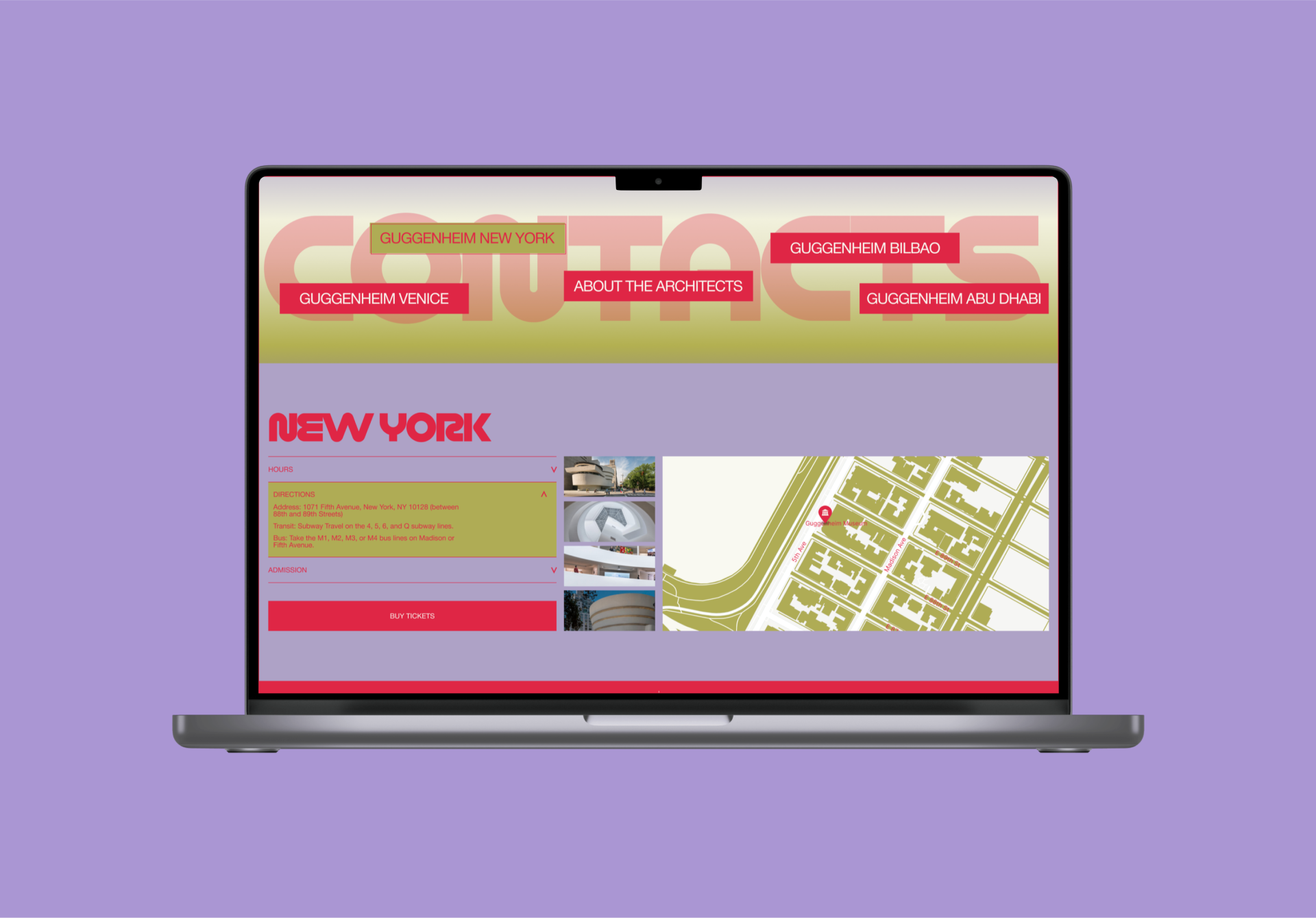 Guggenheim Museum | Corporate website redesign — Изображение №11 — Интерфейсы, Брендинг на Dprofile