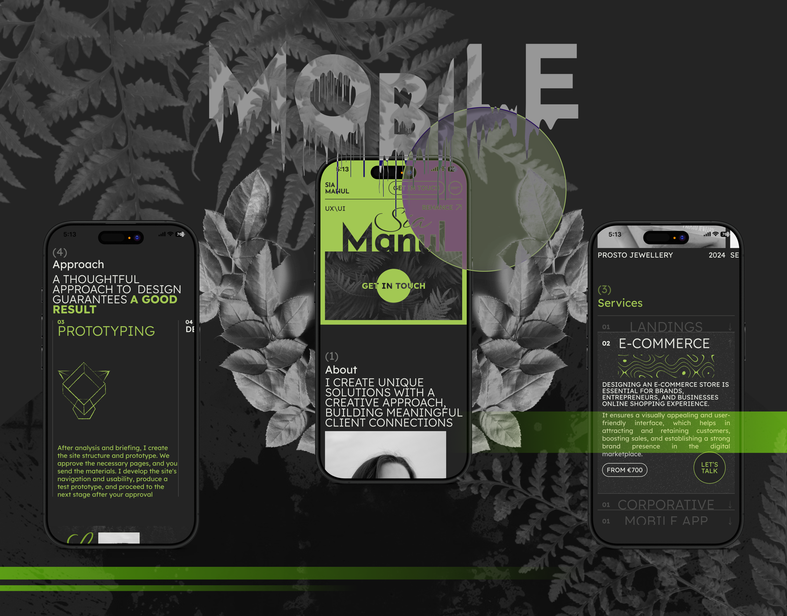 Portfolio for UX\UI designer | SiaManul — Изображение №6 — Интерфейсы, Анимация на Dprofile