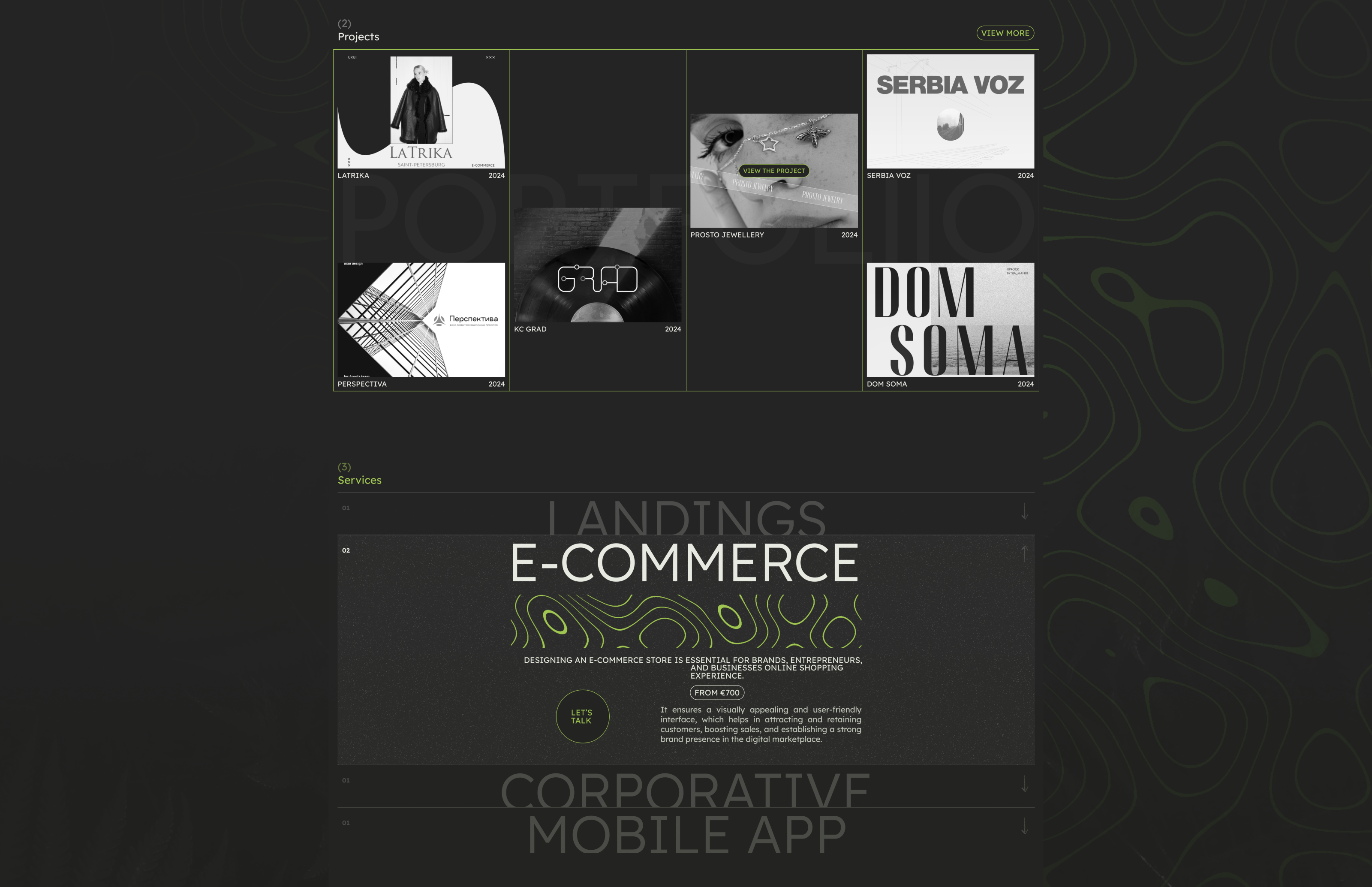 Portfolio for UX\UI designer | SiaManul — Изображение №4 — Интерфейсы, Анимация на Dprofile