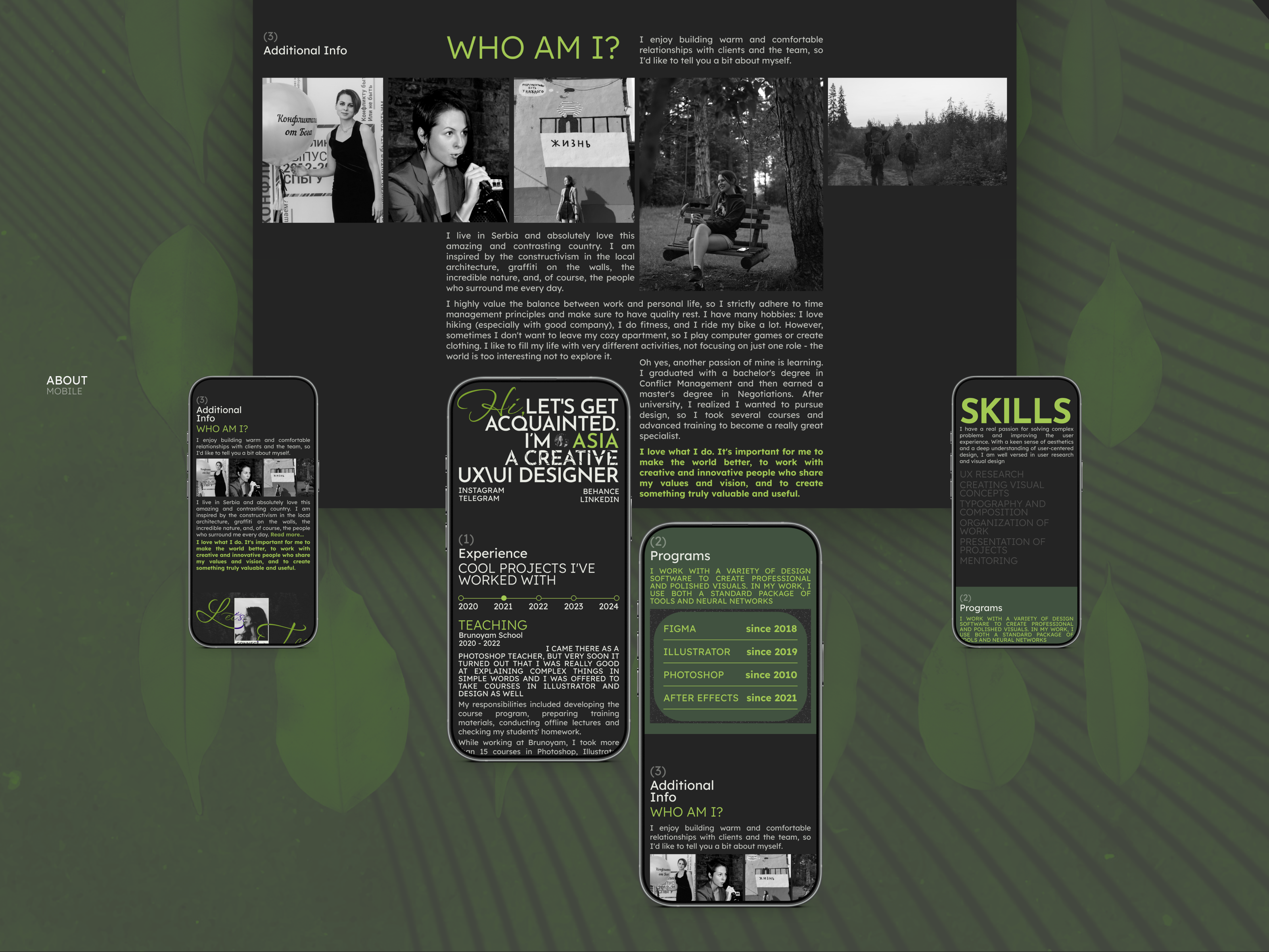 Portfolio for UX\UI designer | SiaManul — Изображение №17 — Интерфейсы, Анимация на Dprofile