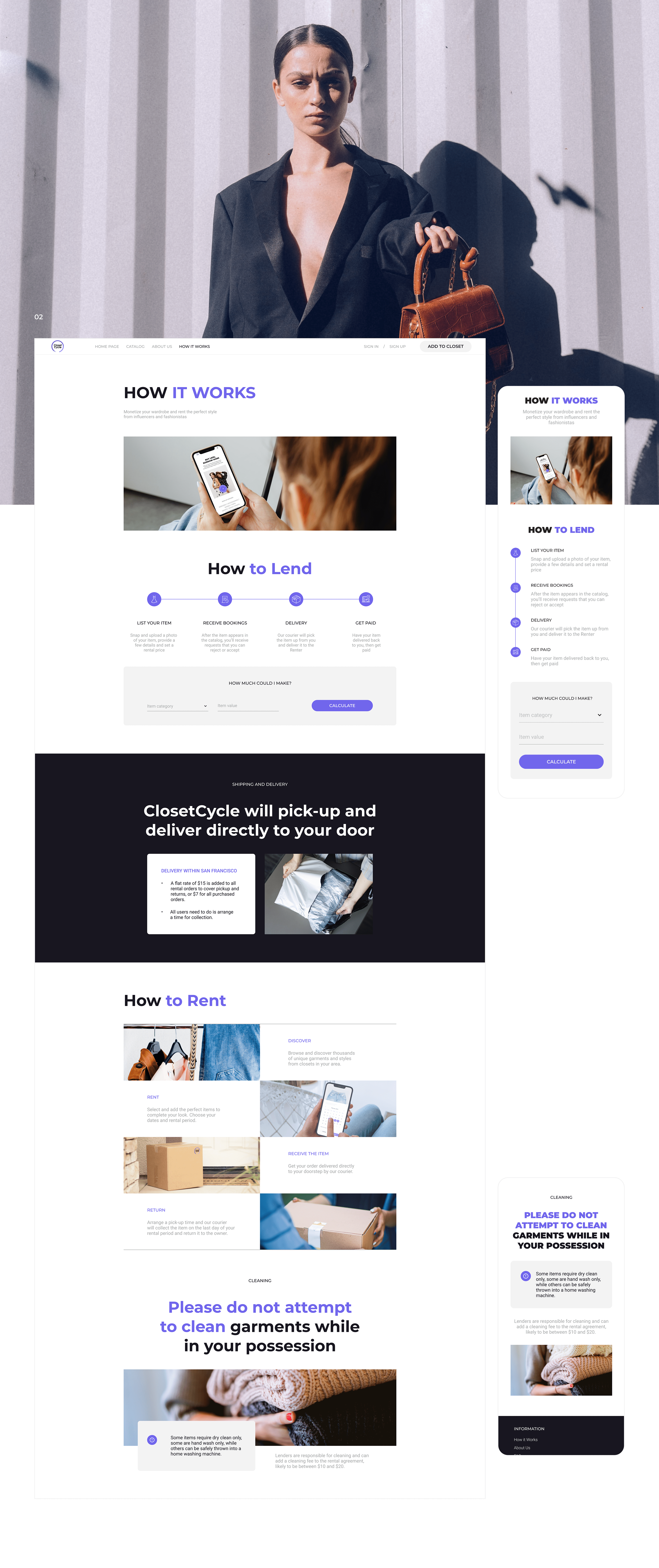 ClosetCycle — Изображение №3 — Интерфейсы на Dprofile