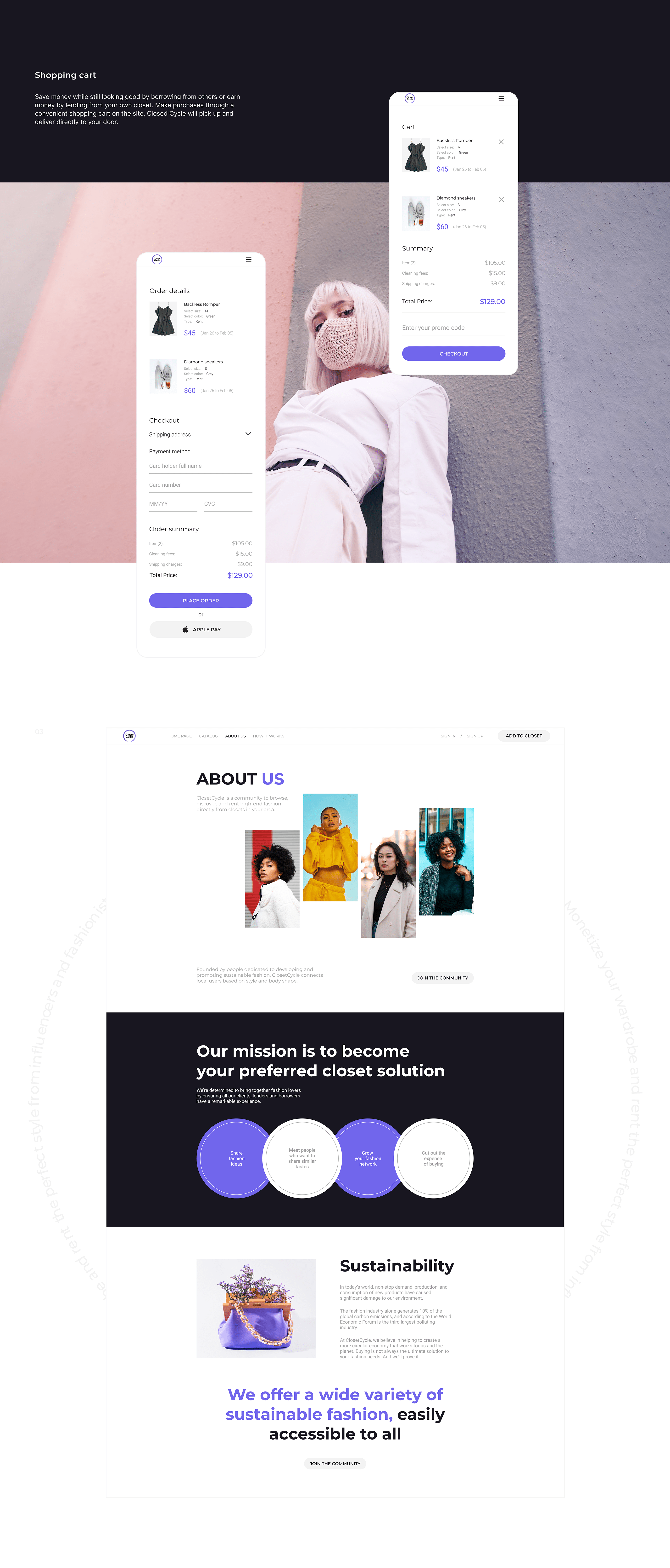 ClosetCycle — Изображение №5 — Интерфейсы на Dprofile