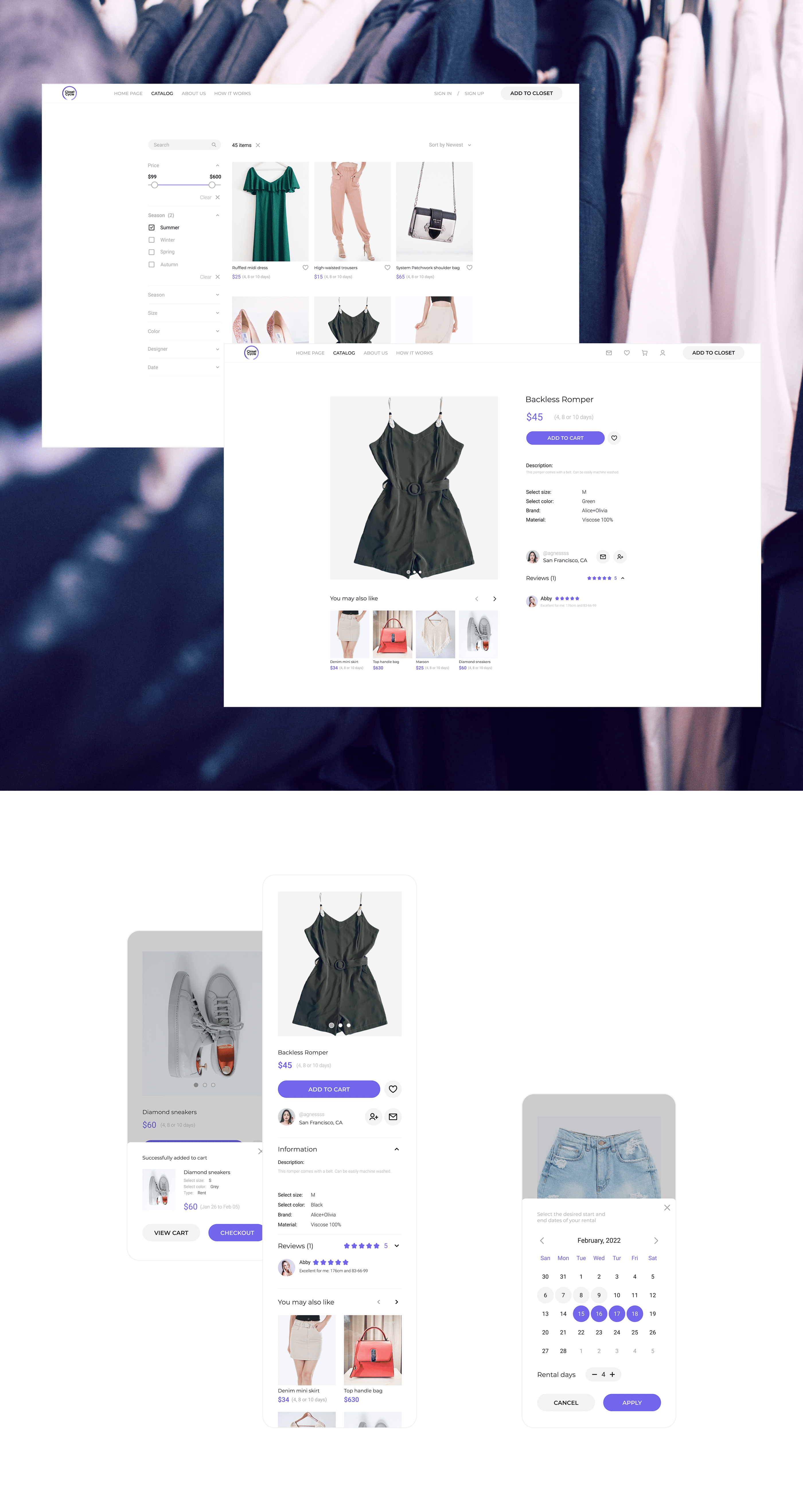 ClosetCycle — Изображение №4 — Интерфейсы на Dprofile