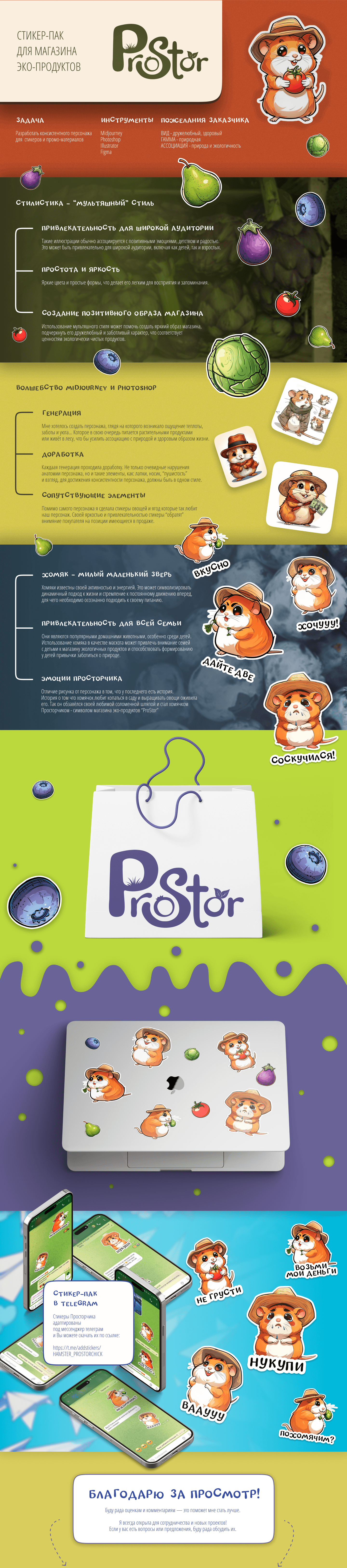 Маскот. Стикерпак магазина PROSTOR. — Изображение №1 — Иллюстрация, Графика на Dprofile