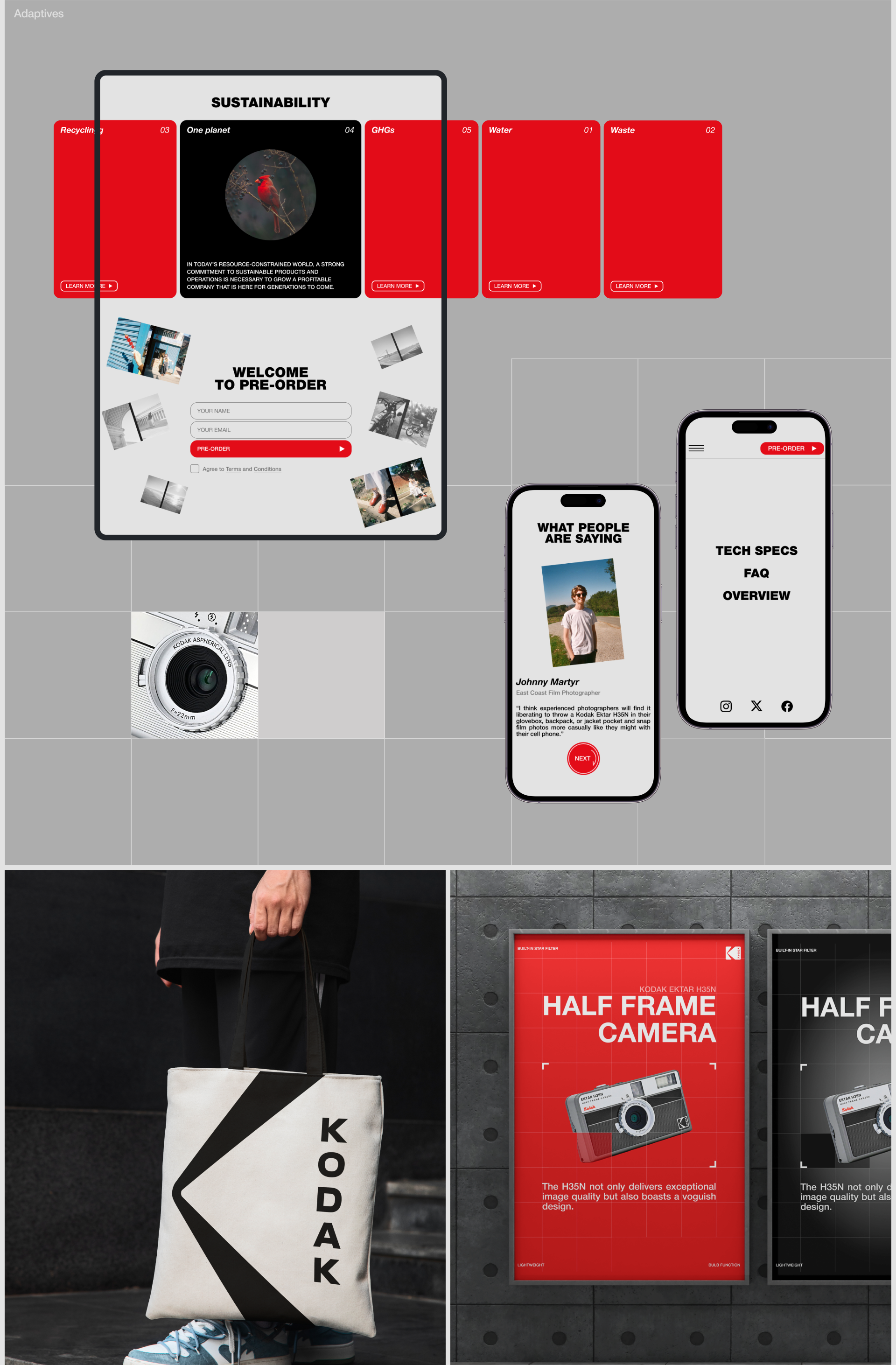 KODAK EKTAR H35N - Landing Page — Изображение №5 — Интерфейсы, Брендинг на Dprofile