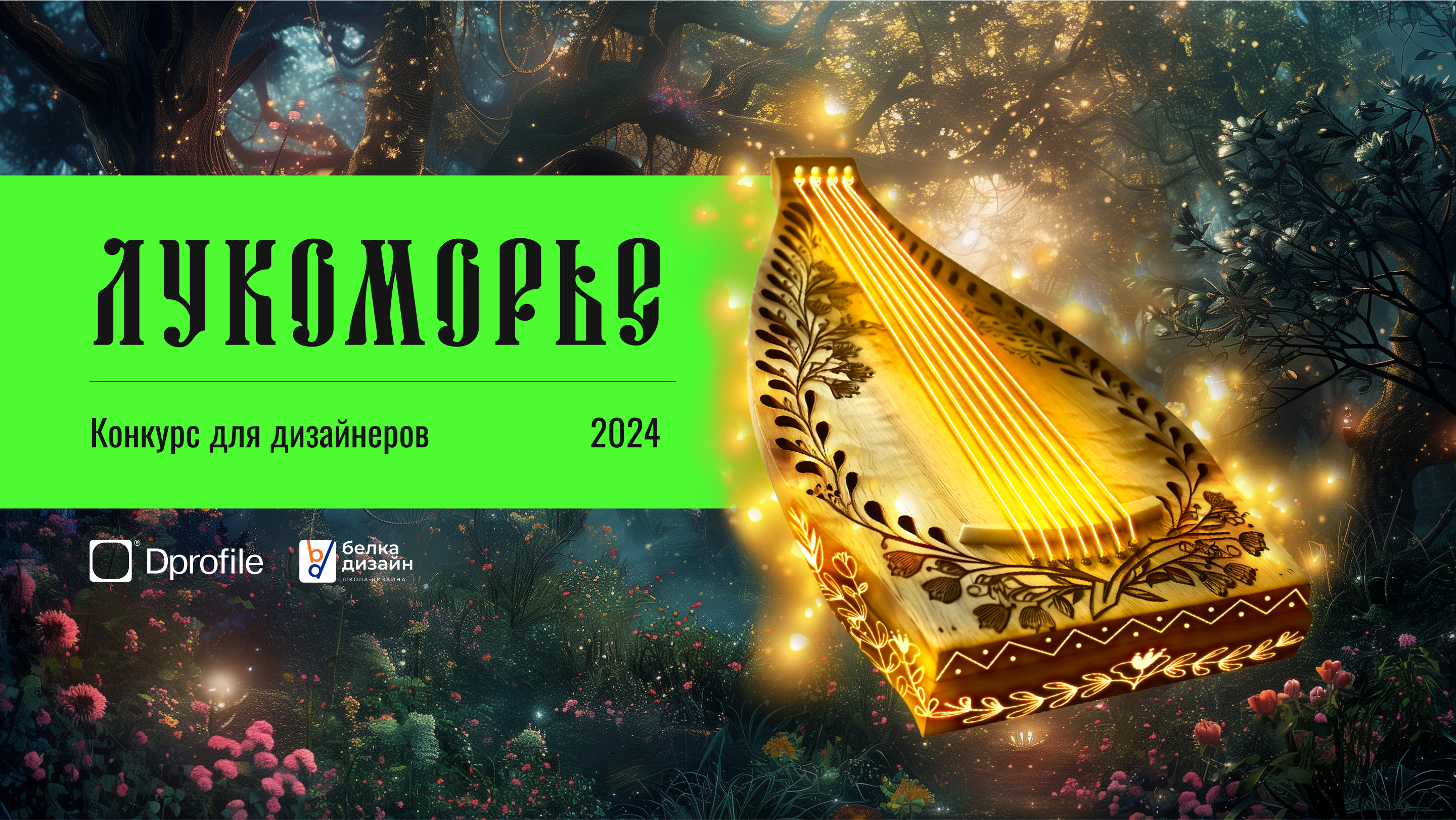 Лукоморье | Гусли-самогуды, карточка товара — Изображение №1 — Графика, Маркетинг на Dprofile