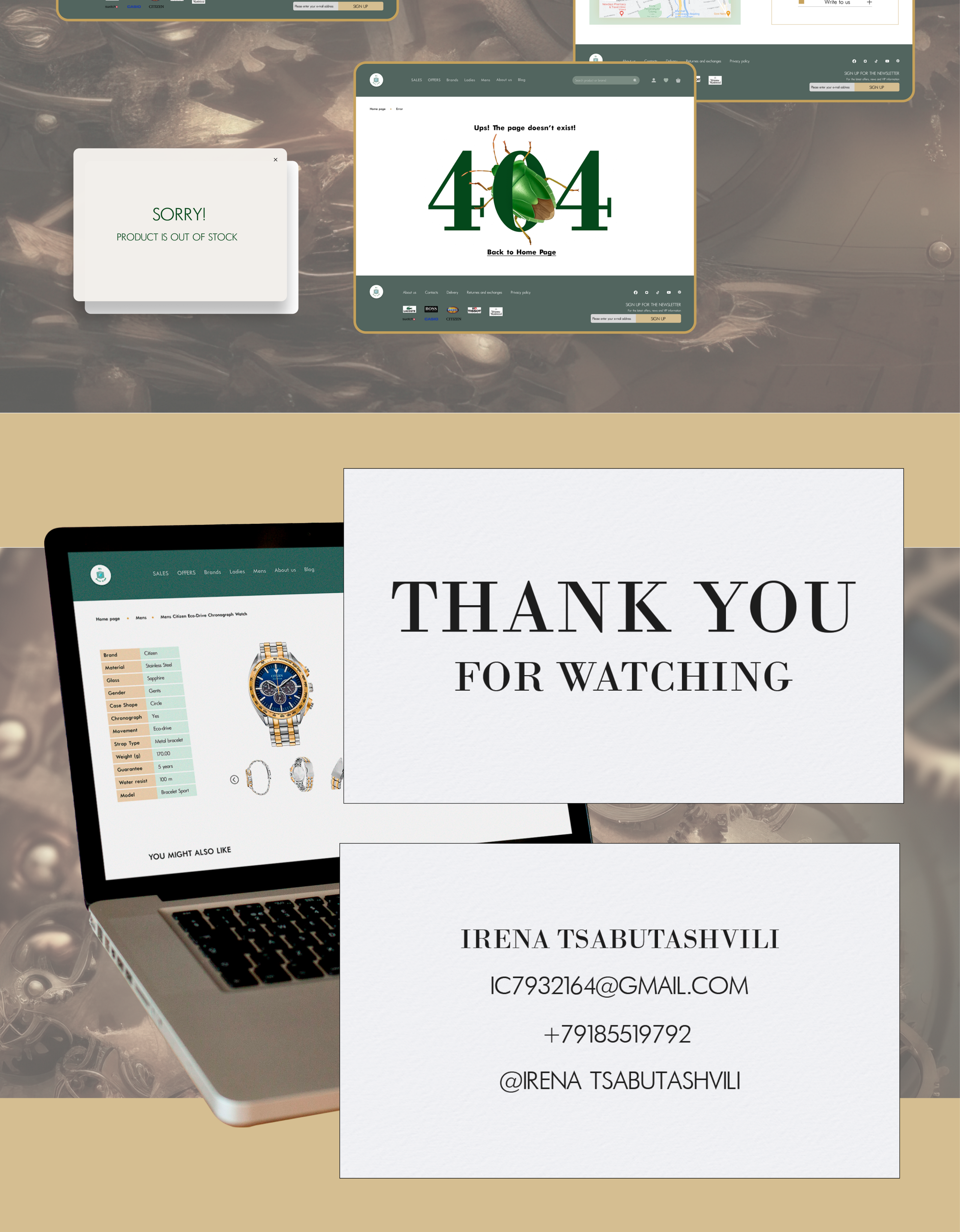 TIME/watch store concept — Изображение №9 — Интерфейсы, Брендинг на Dprofile