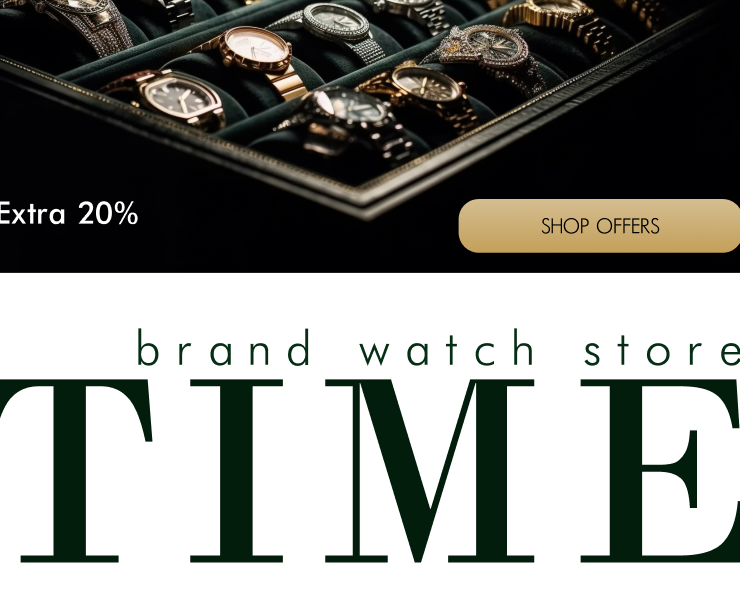 TIME/watch store concept — Интерфейсы, Брендинг на Dprofile