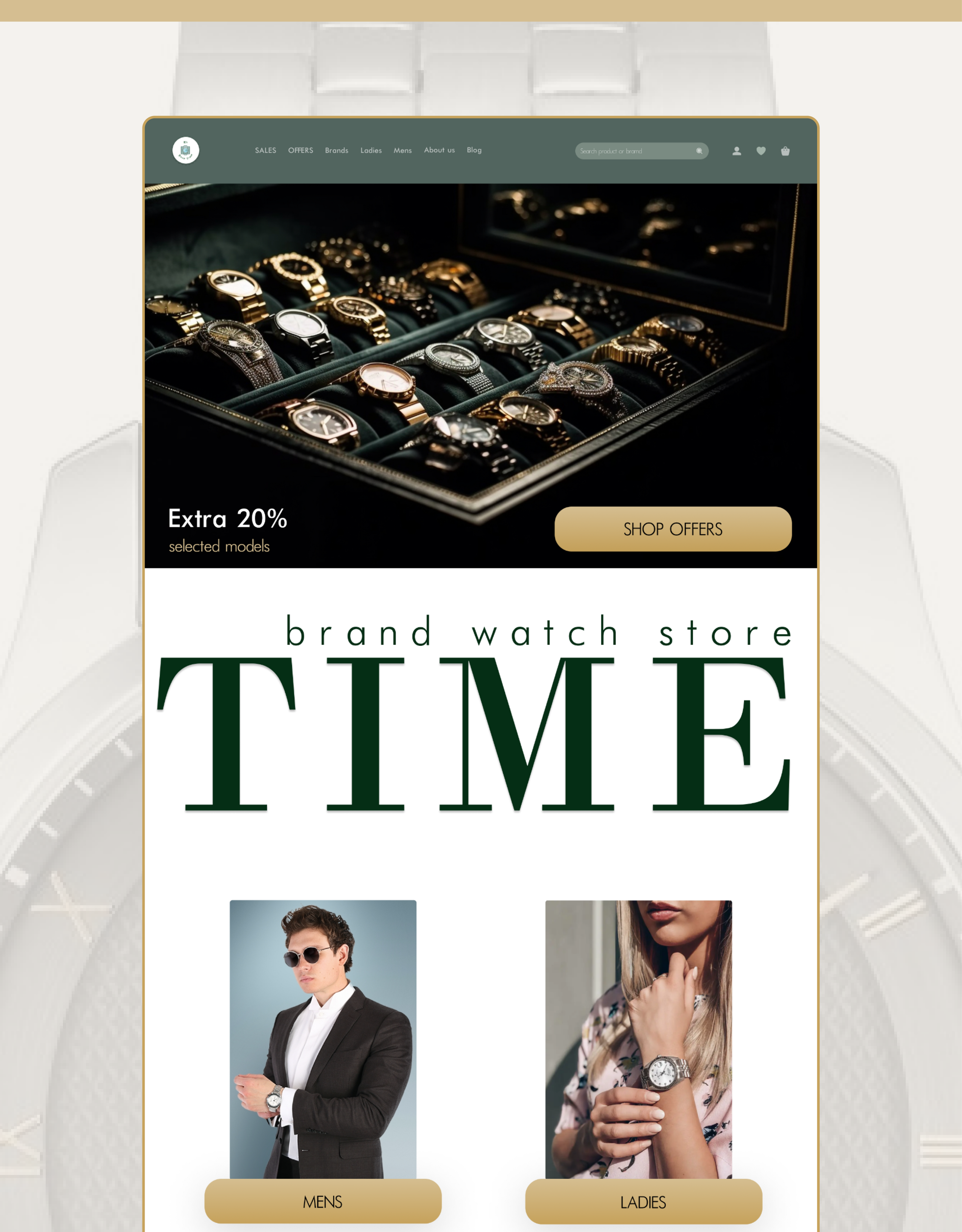 TIME/watch store concept — Изображение №4 — Интерфейсы, Брендинг на Dprofile
