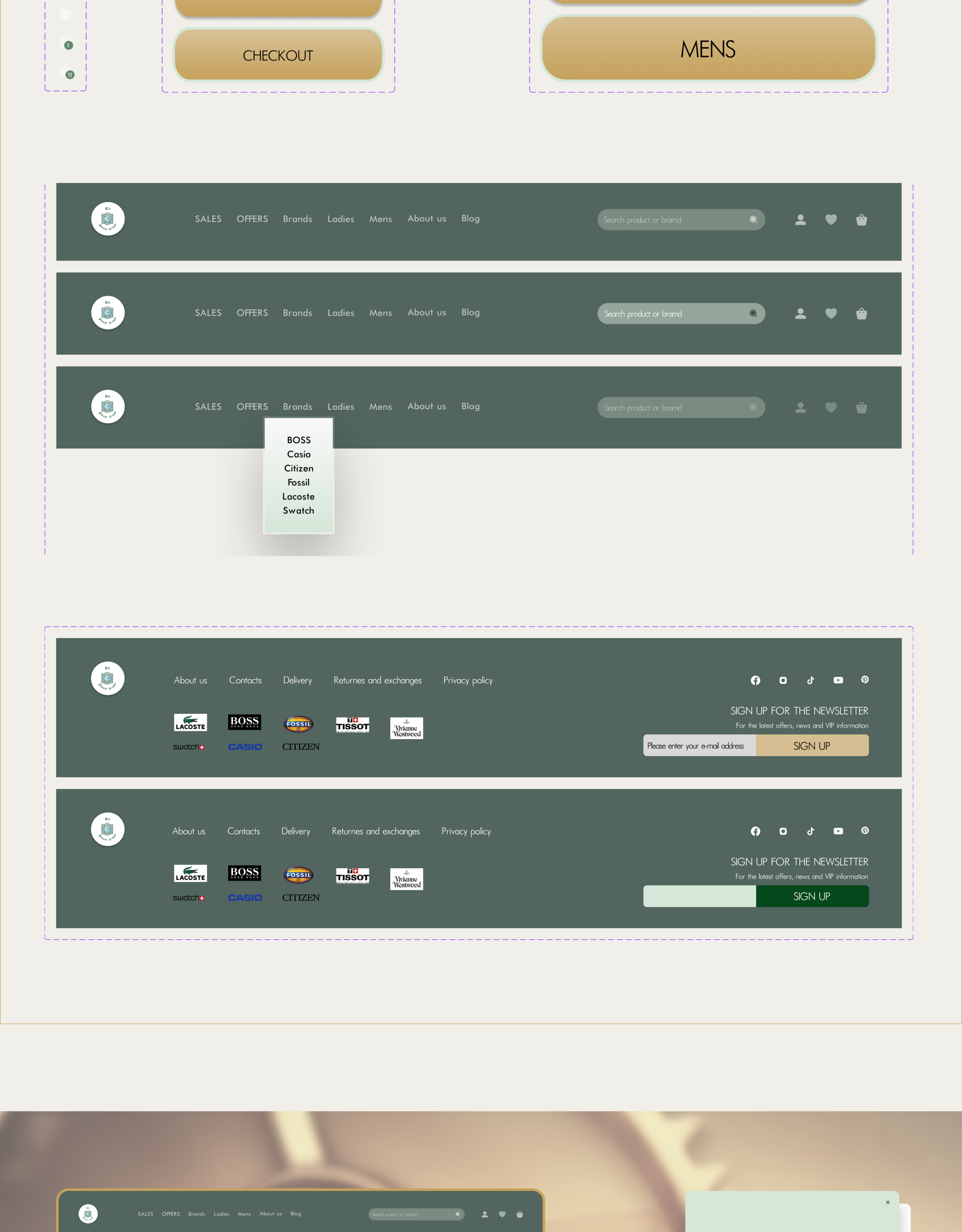 TIME/watch store concept — Изображение №7 — Интерфейсы, Брендинг на Dprofile
