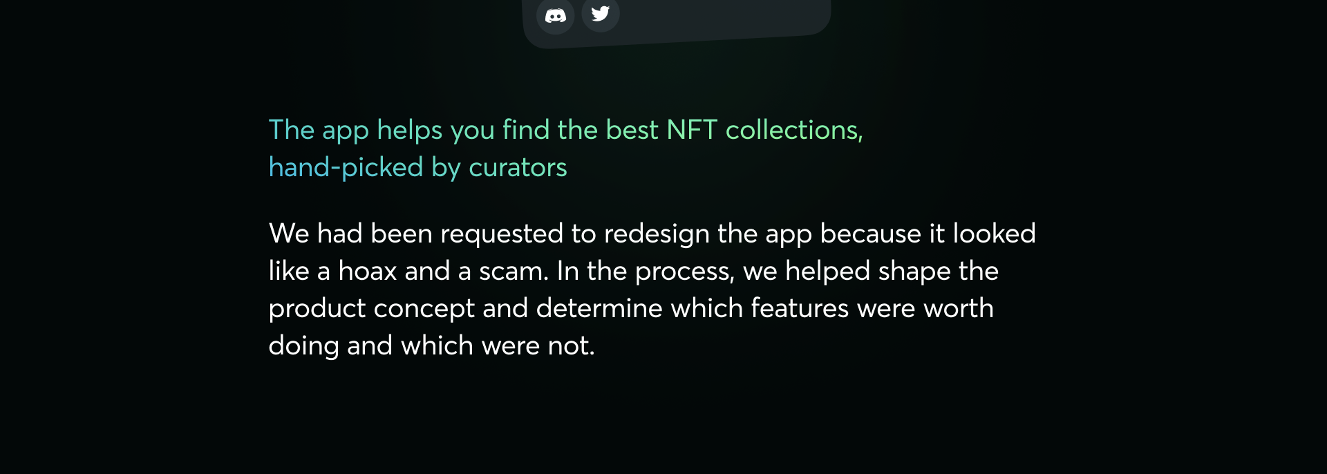 NFT Hunt: Курируемая библиотека NFT-коллекций — Изображение №2 — Интерфейсы, Анимация на Dprofile